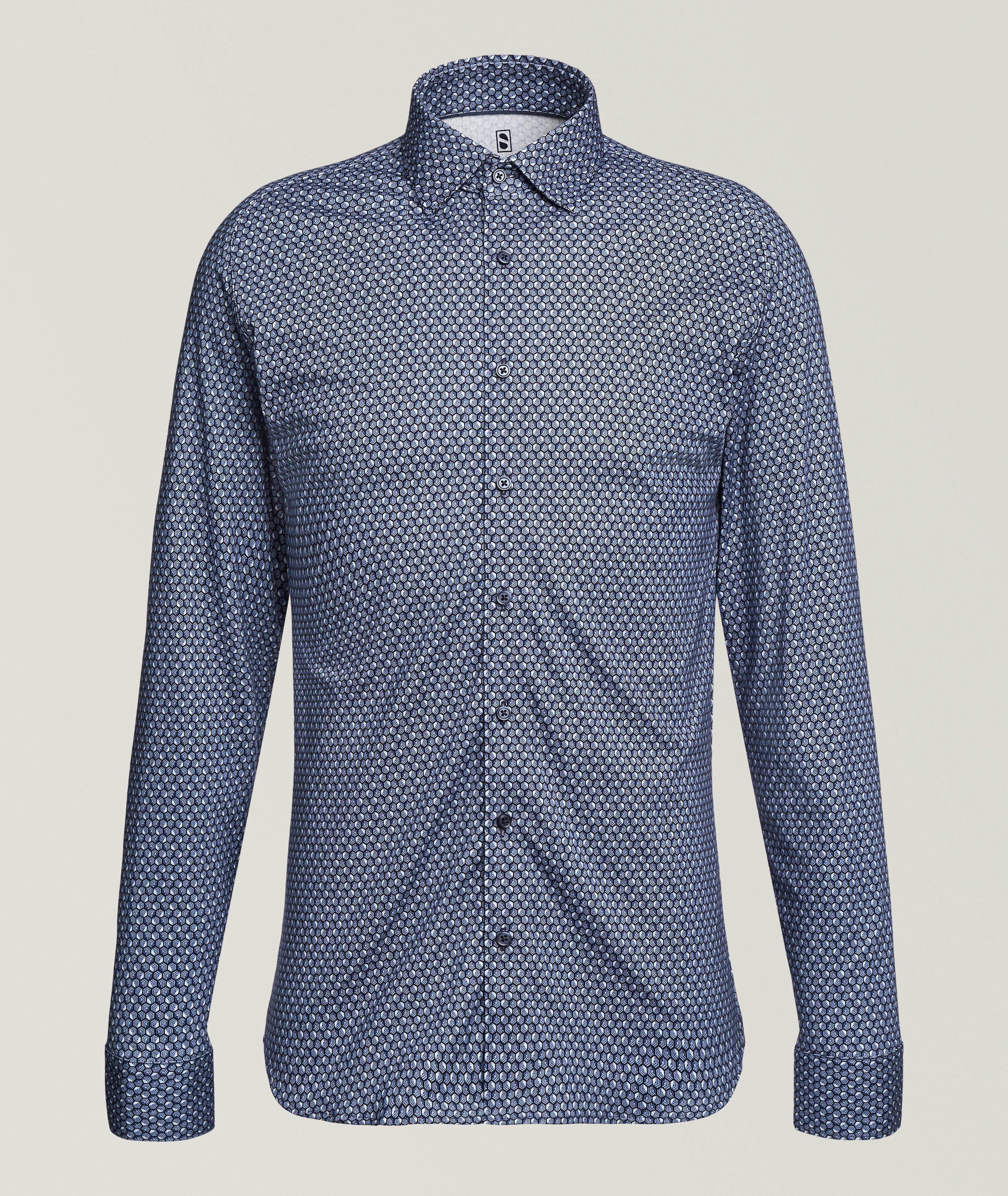 DESOTO Cube-Print Cotton Shirt 