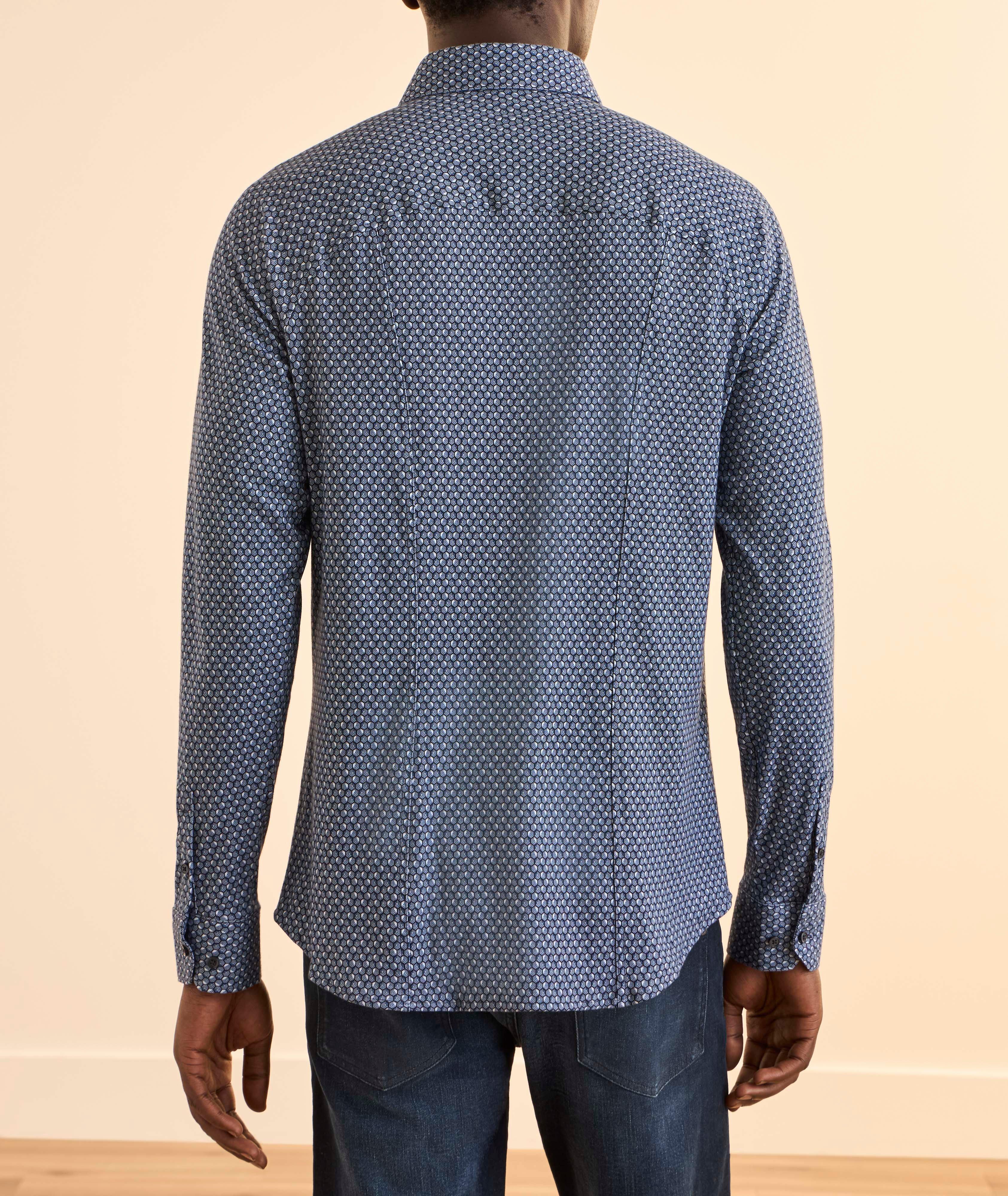 Cube-Print Cotton Shirt  image 2