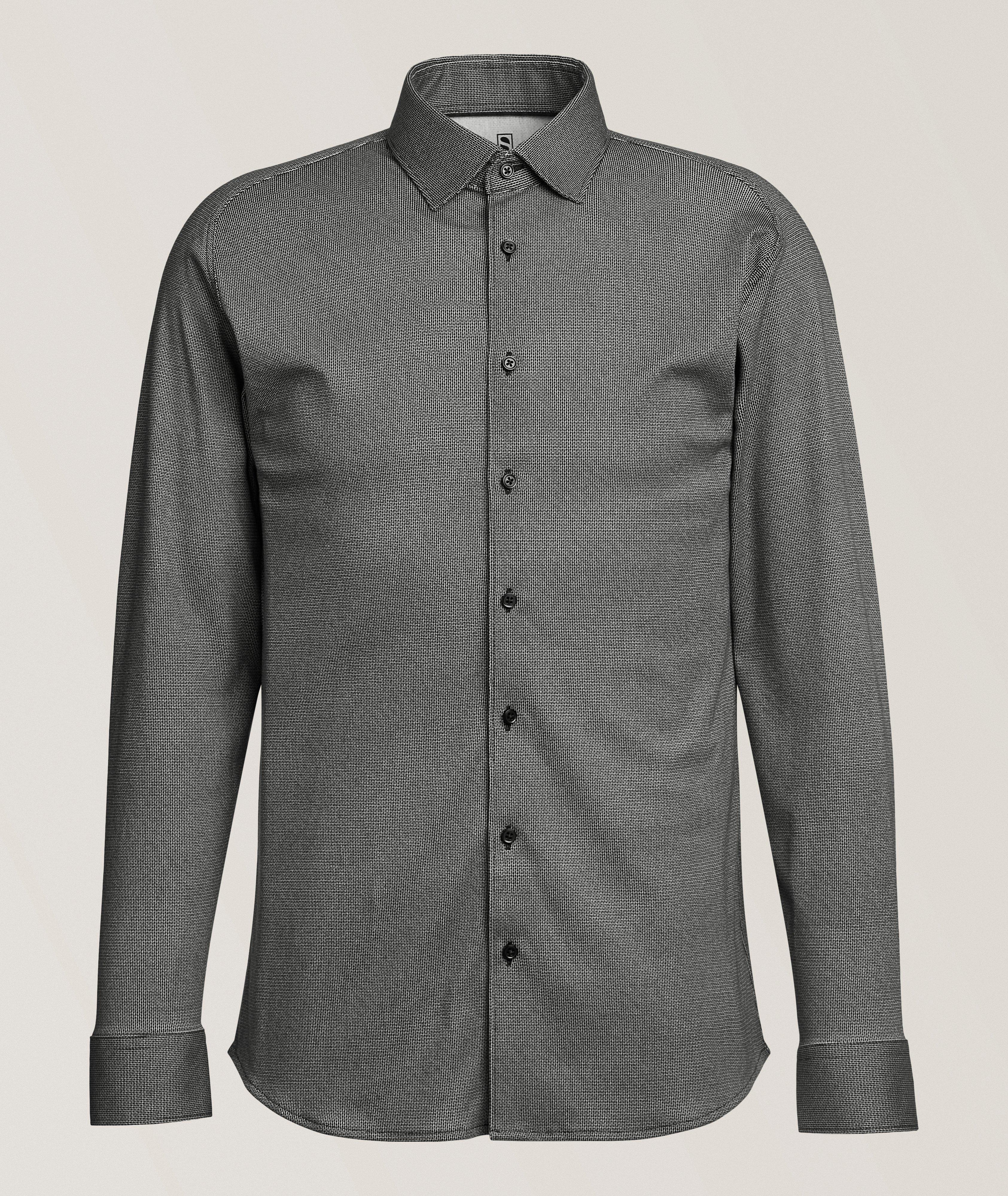 DESOTO Micro-Chain Link Cotton Jersey Shirt
