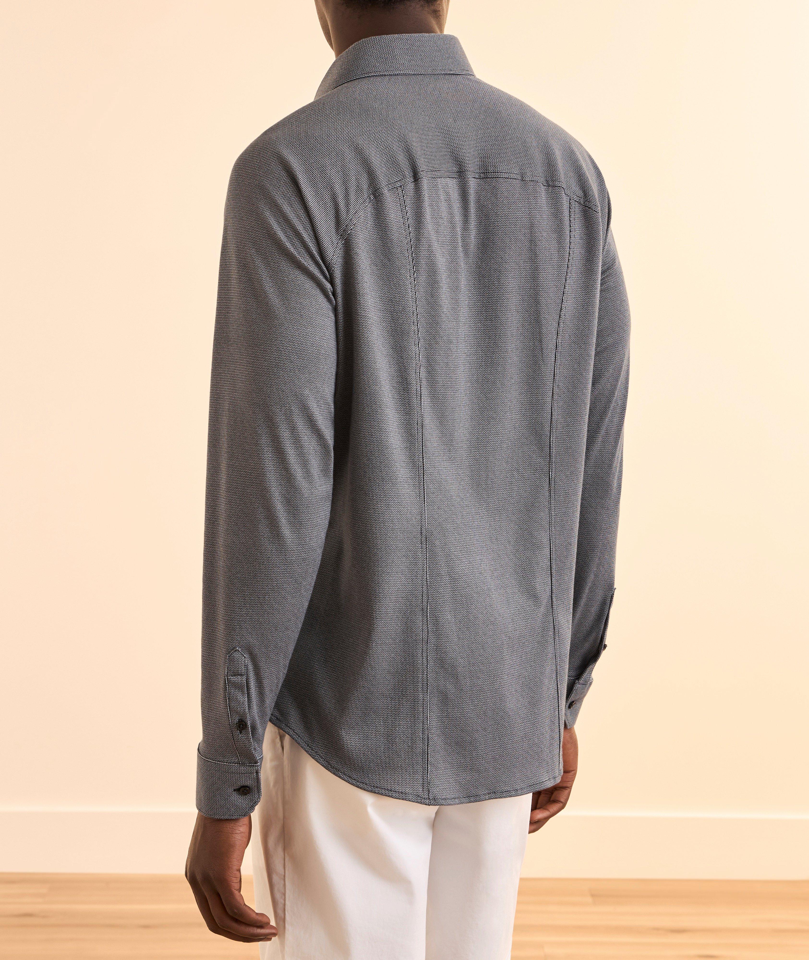 Micro-Chain Link Cotton Jersey Shirt image 2
