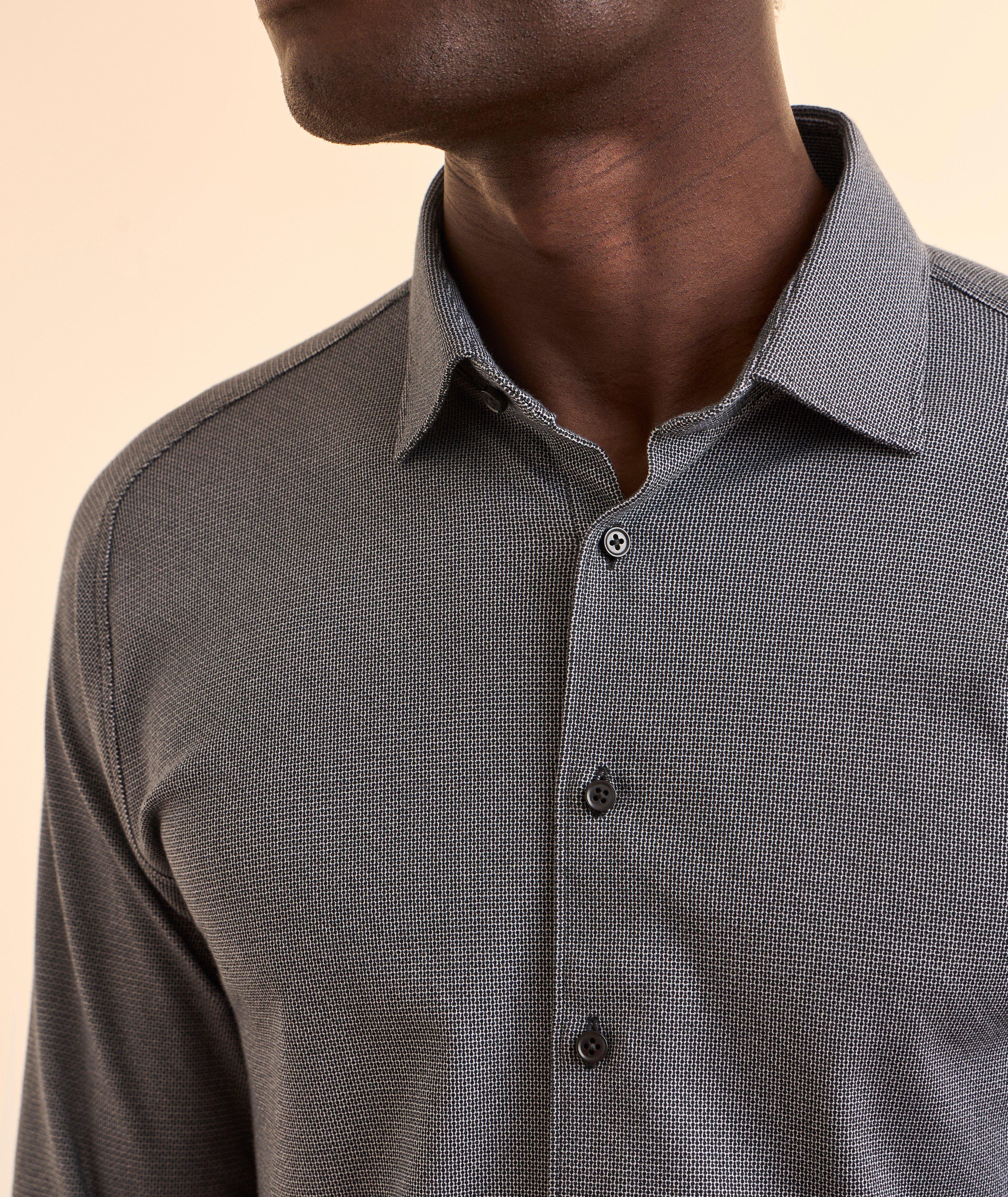Micro-Chain Link Cotton Jersey Shirt image 3
