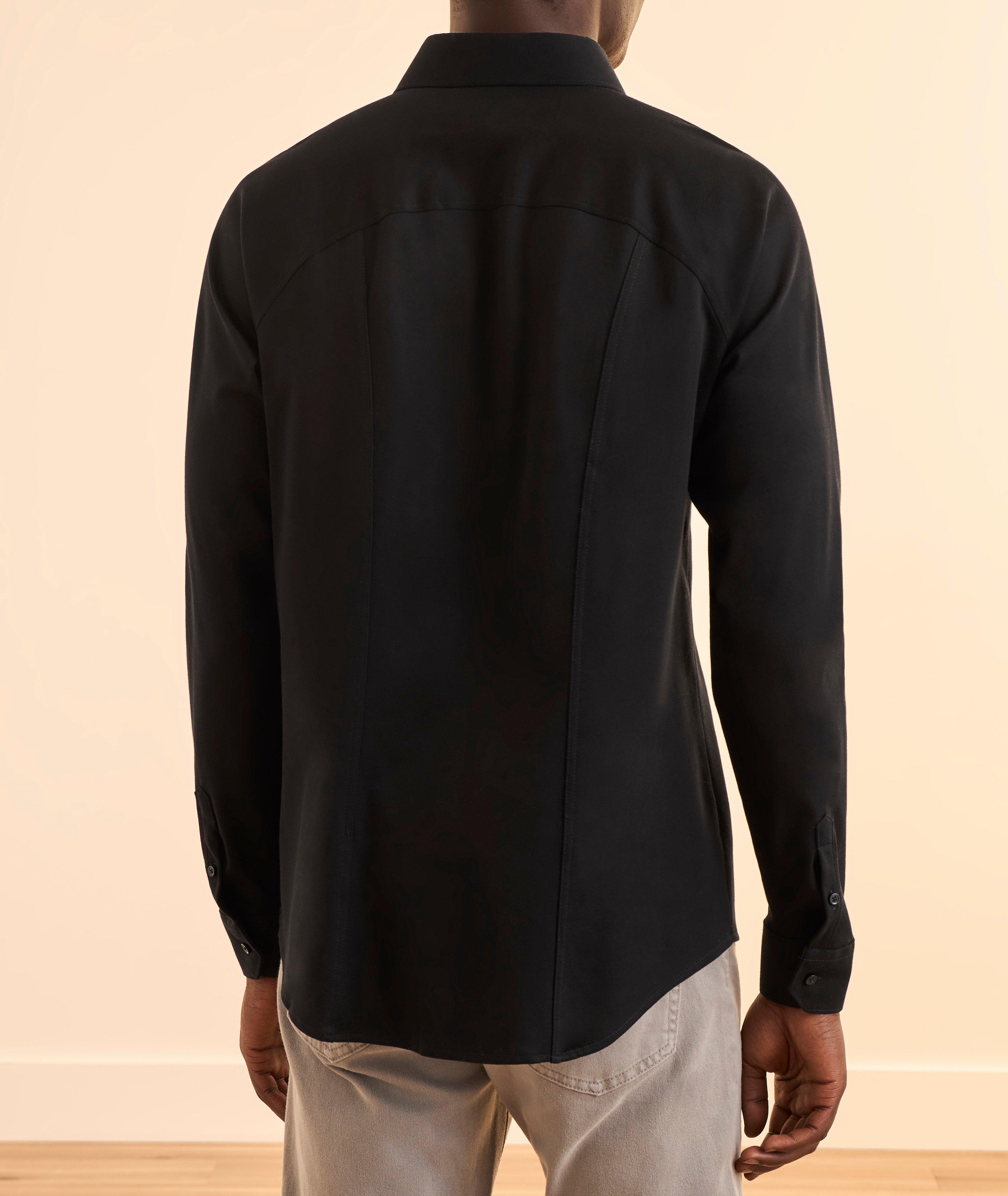Solid Piqué Cotton Jersey Shirt image 2