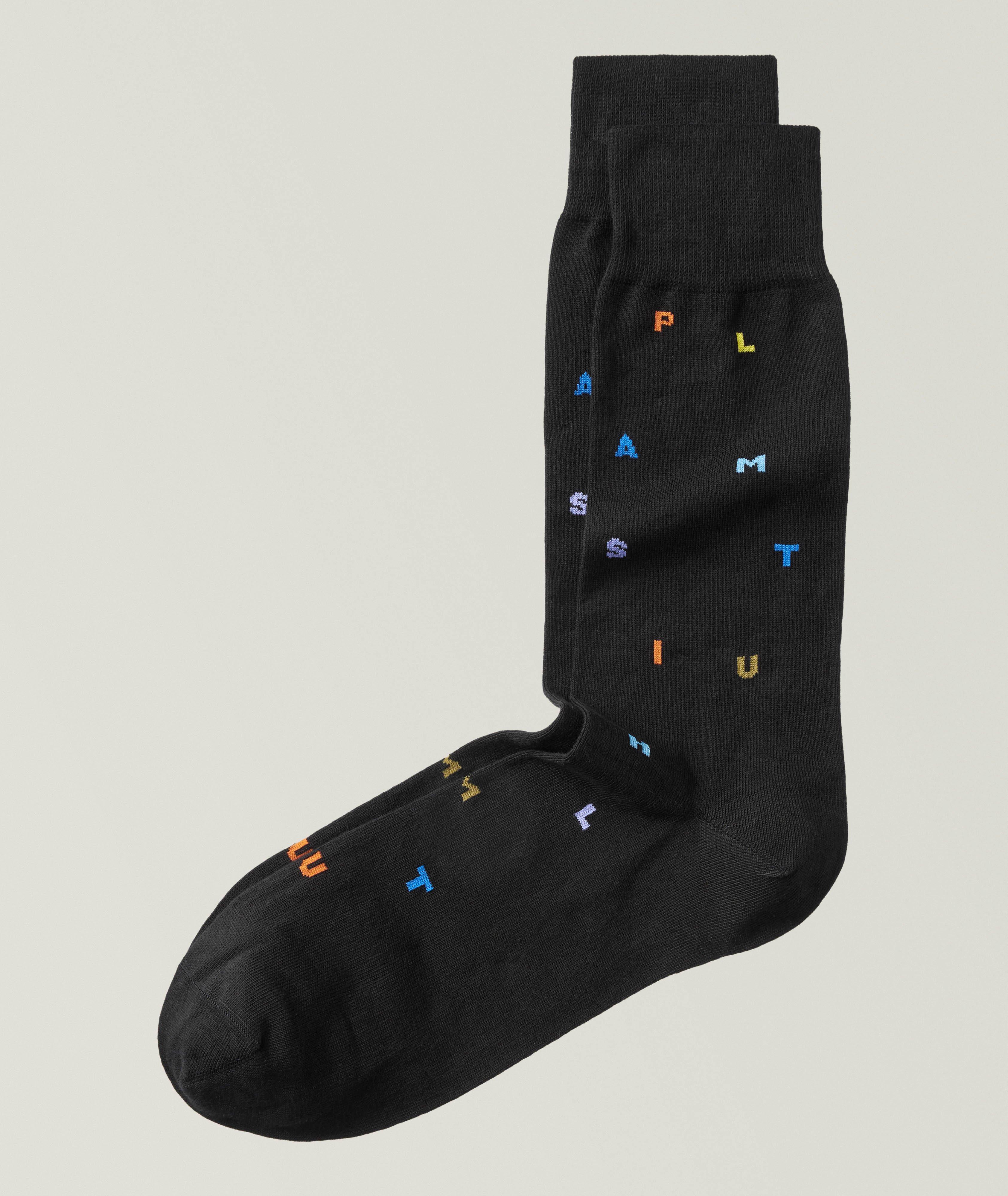 Paul Smith Keanu Letter Stamp Socks