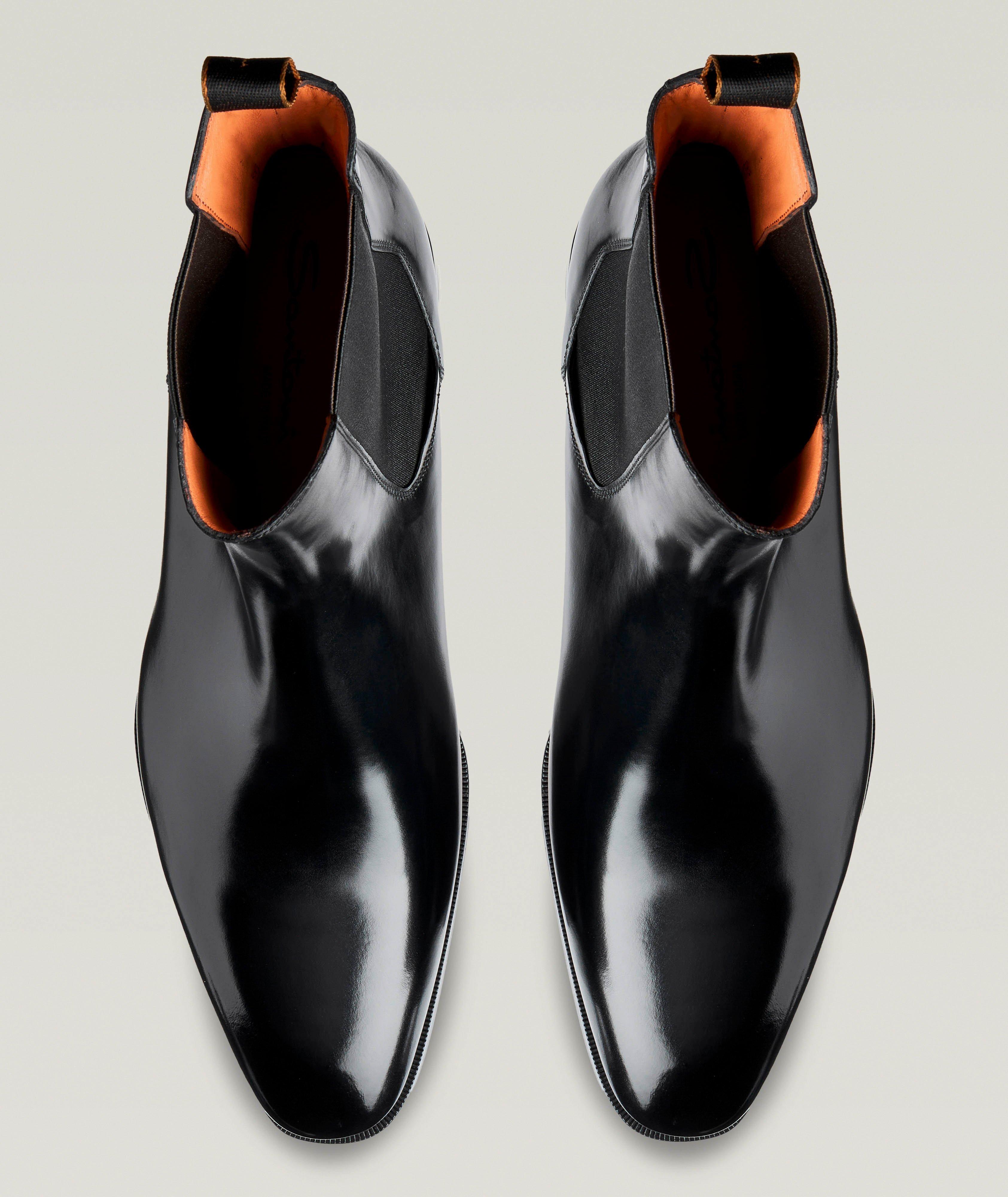 Polished Leather Chelsea Boots  image 2