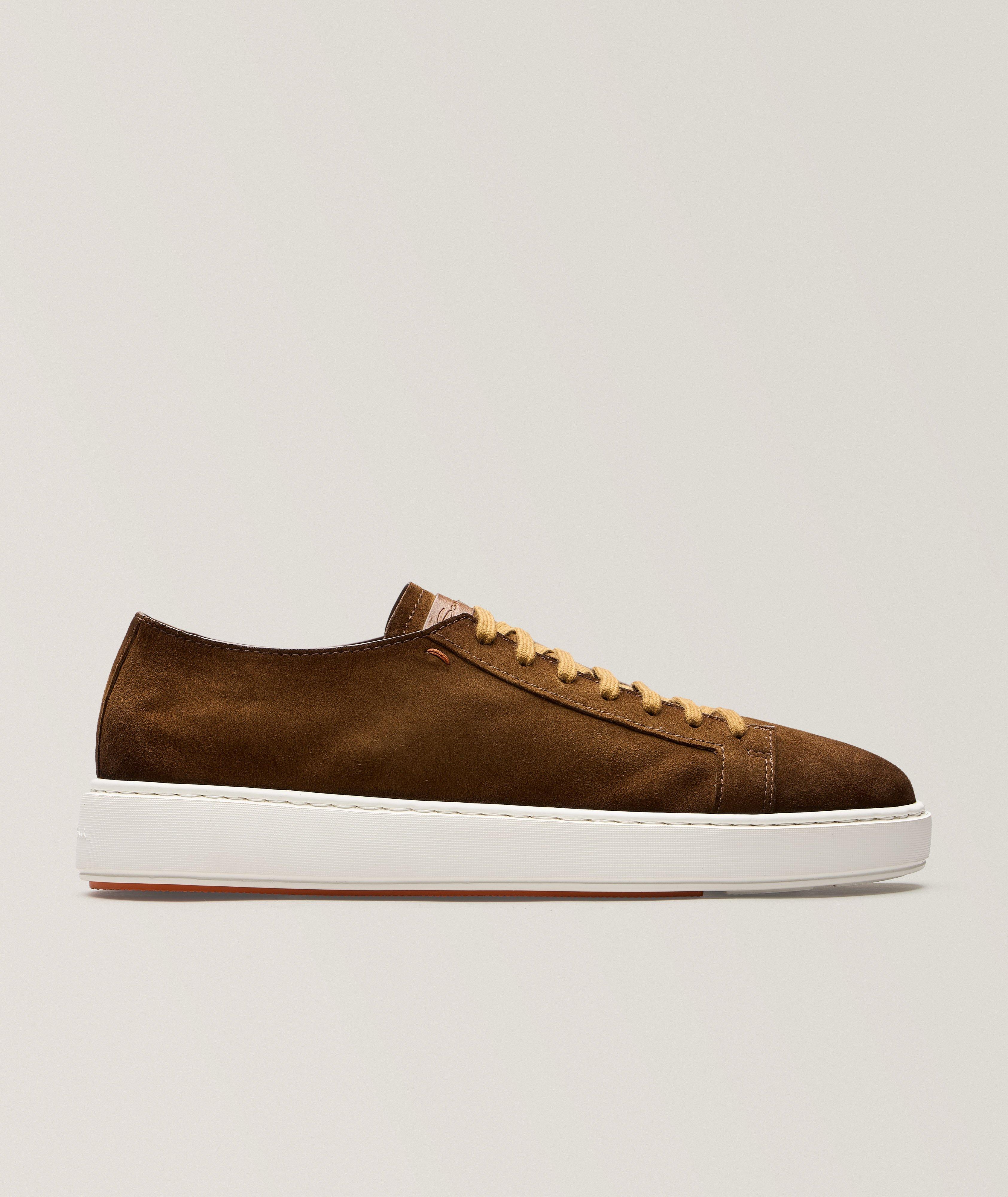 Santoni Clean Icon Suede Sneakers 