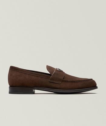 Brunello Cucinelli Suede Penny Loafers | Dress Shoes | Harry