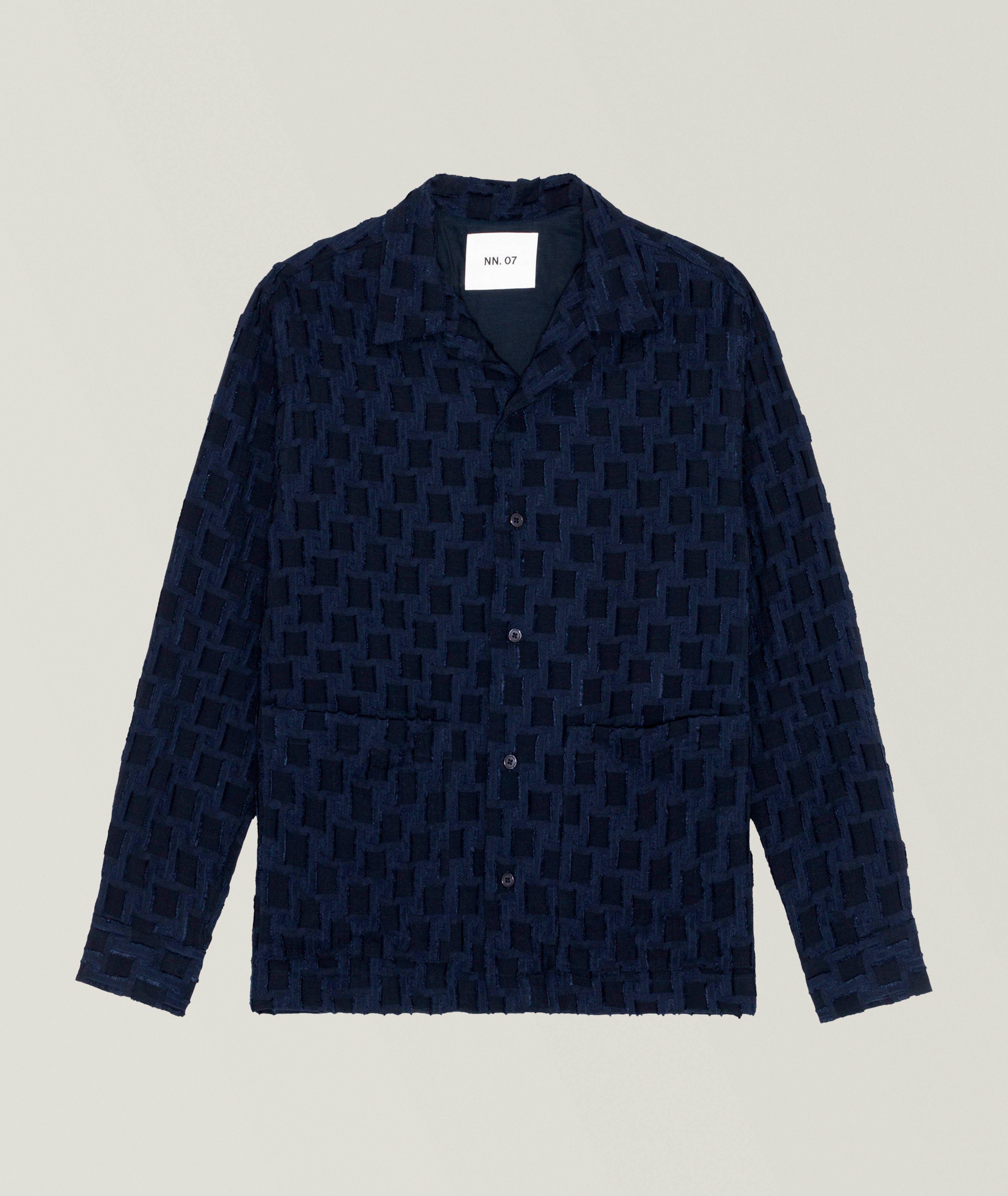 NN07 Hank Fil Coupé Jacquard Overshirt