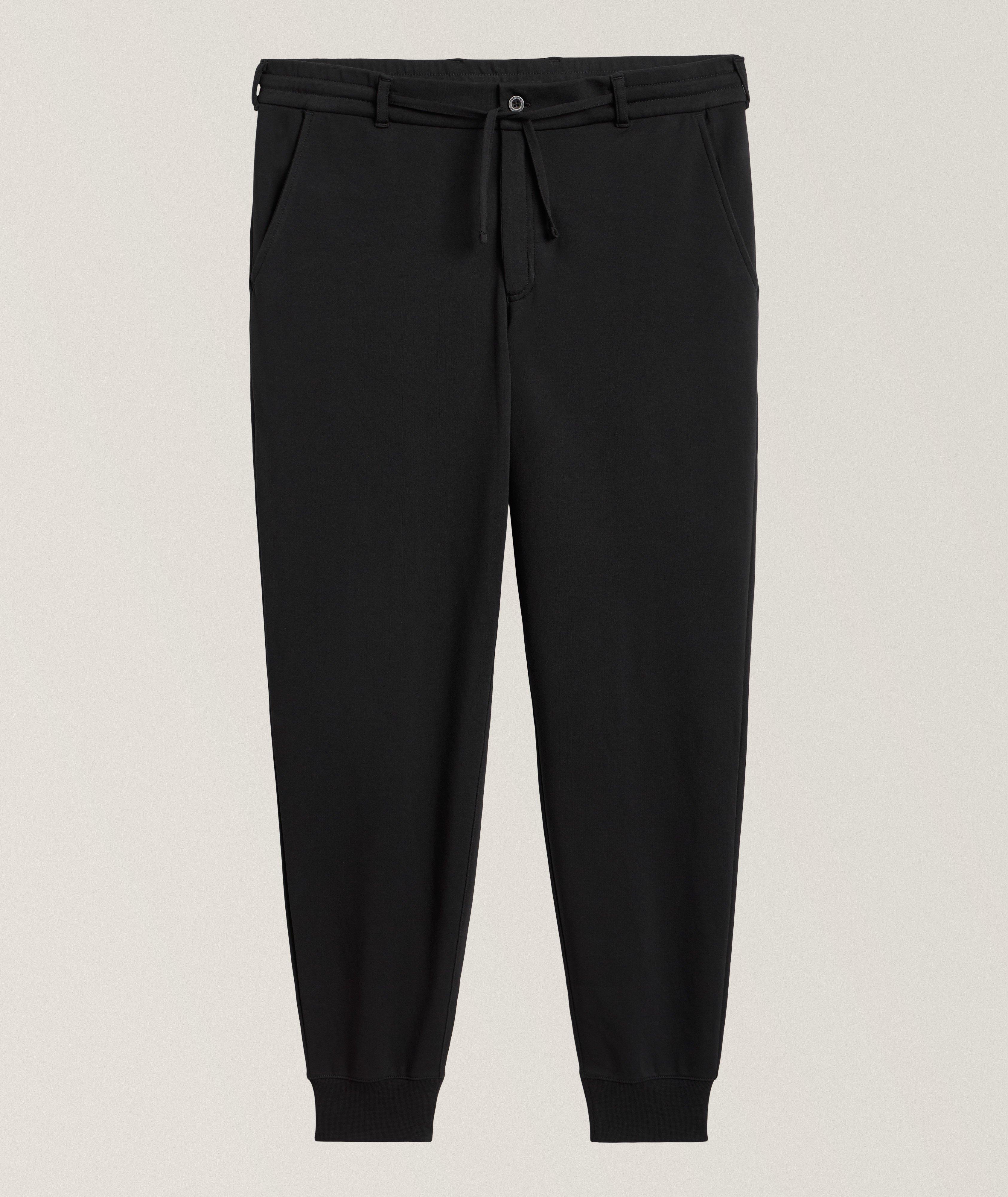 Patrick Assaraf Stretch-Pima Cotton Drawstring Joggers 