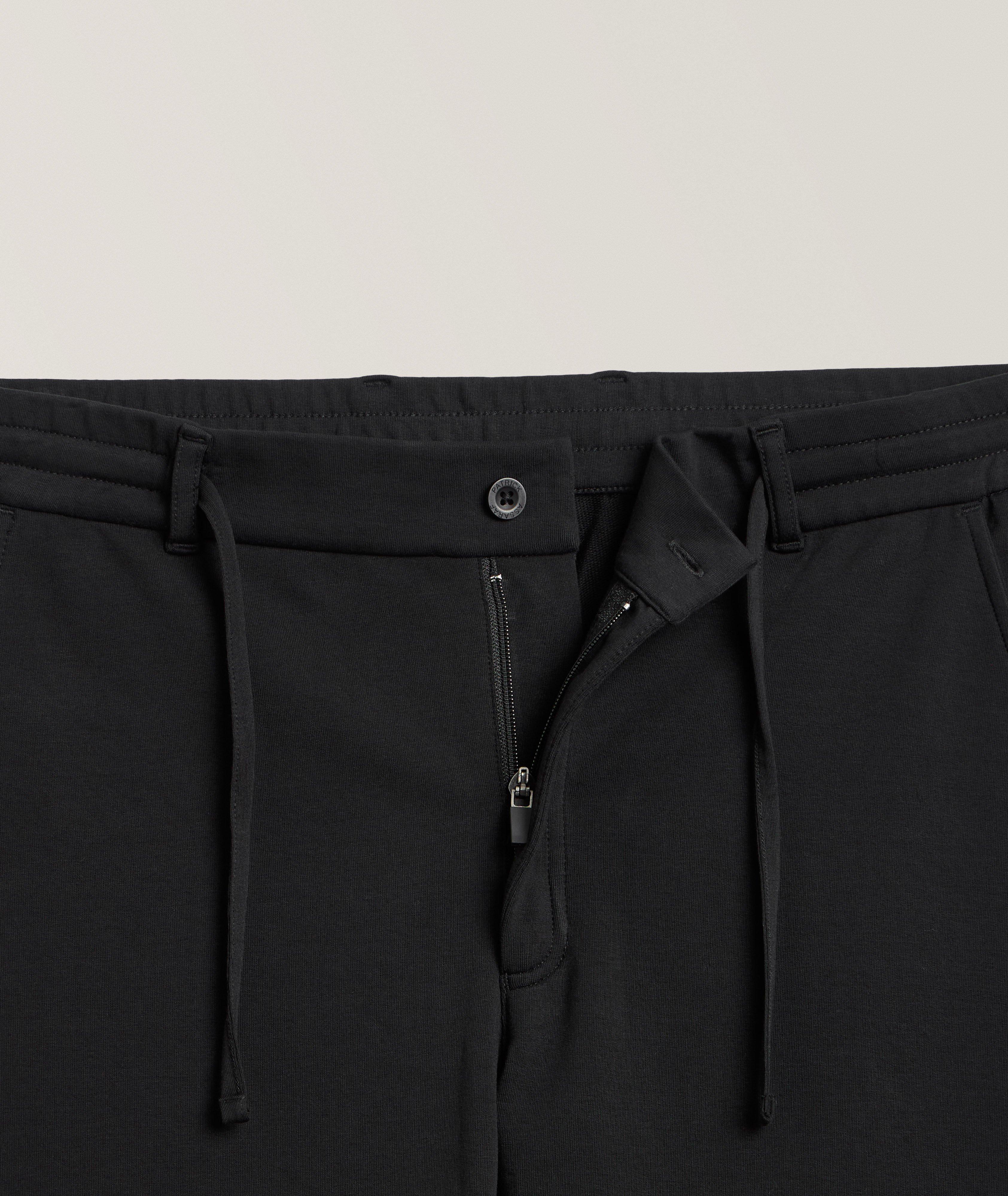 Stretch-Pima Cotton Drawstring Joggers  image 3