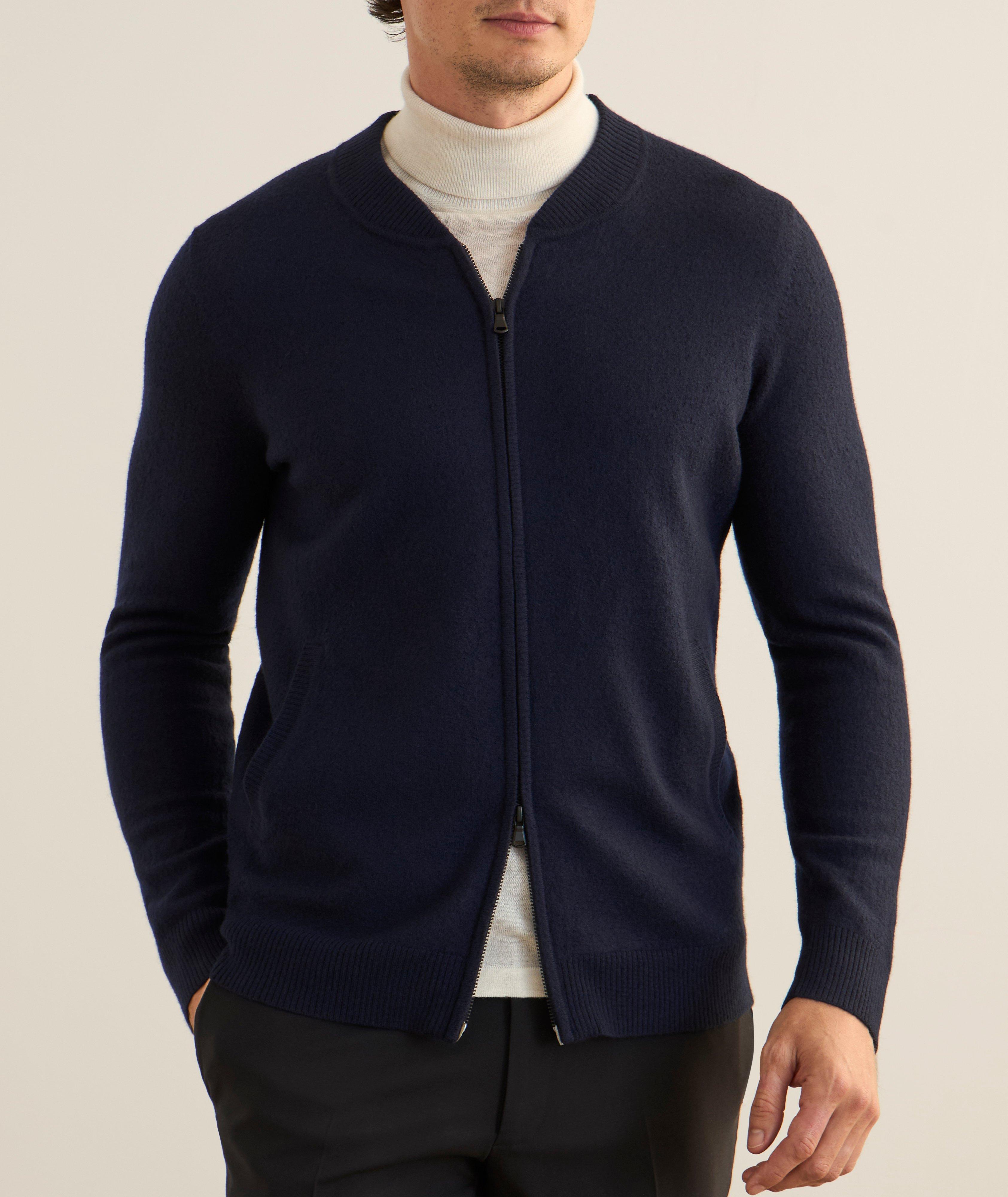 Cardigan zippé laine bouillie  image 1
