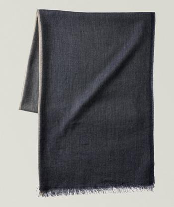 Ferragamo Reversible Mini Gancio Pattern Wool Scarf