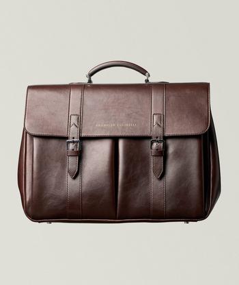 バッグ Berluti Venezia Gloria Leather BriefCase Berluti Large Briefcase Venezia Dark Grey