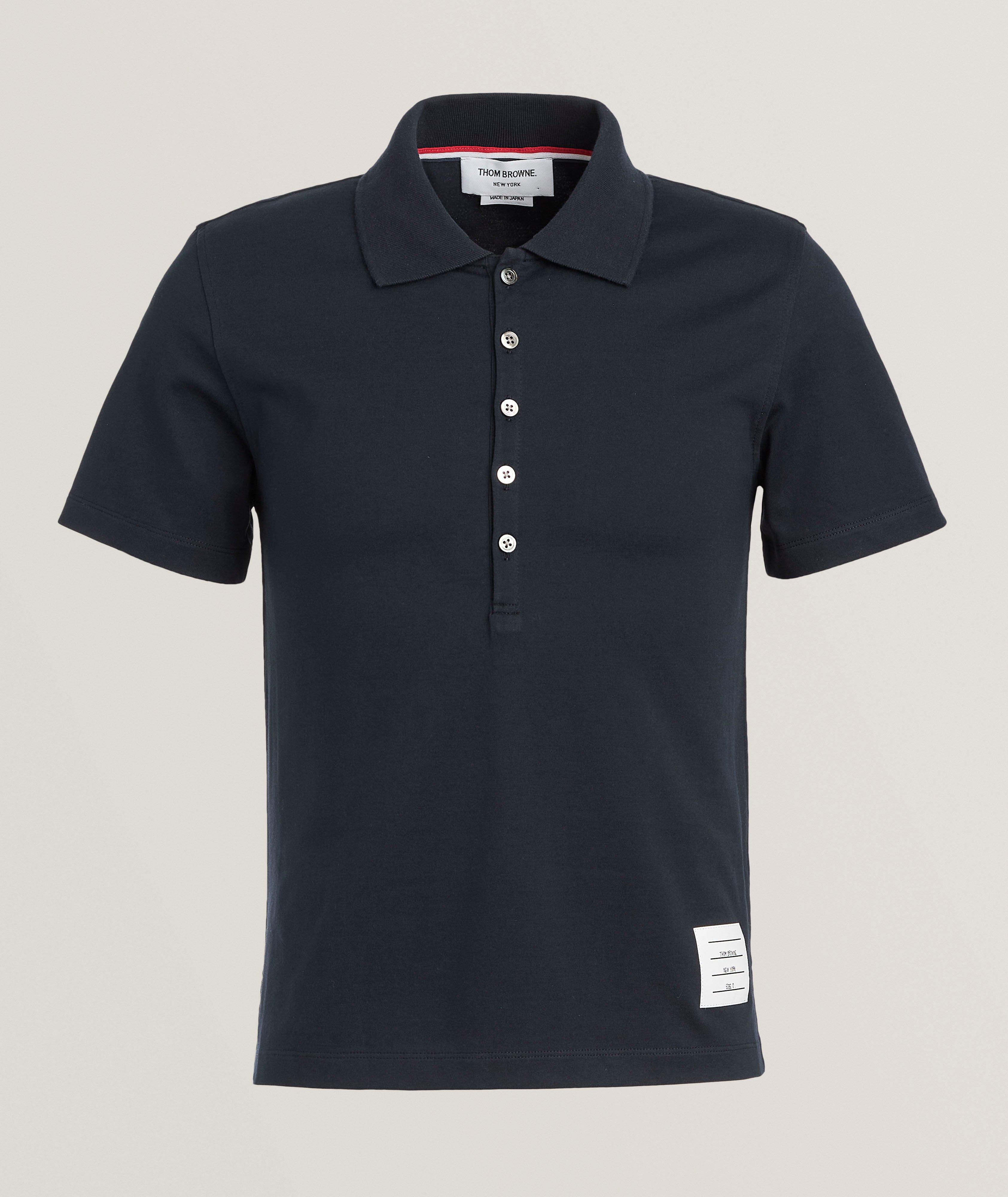 Side Slit Cotton Jersey Polo image 0