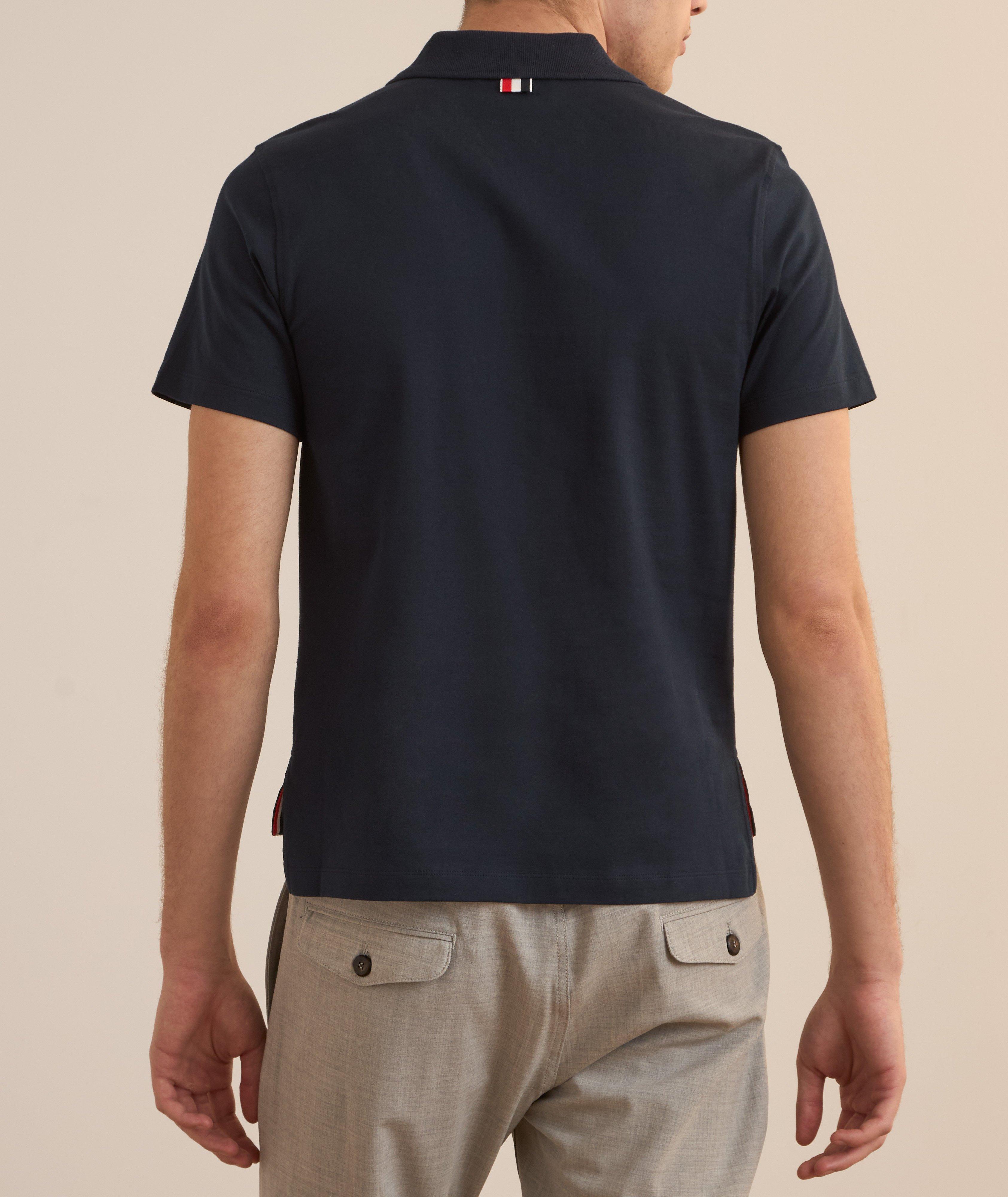 Side Slit Cotton Jersey Polo image 2