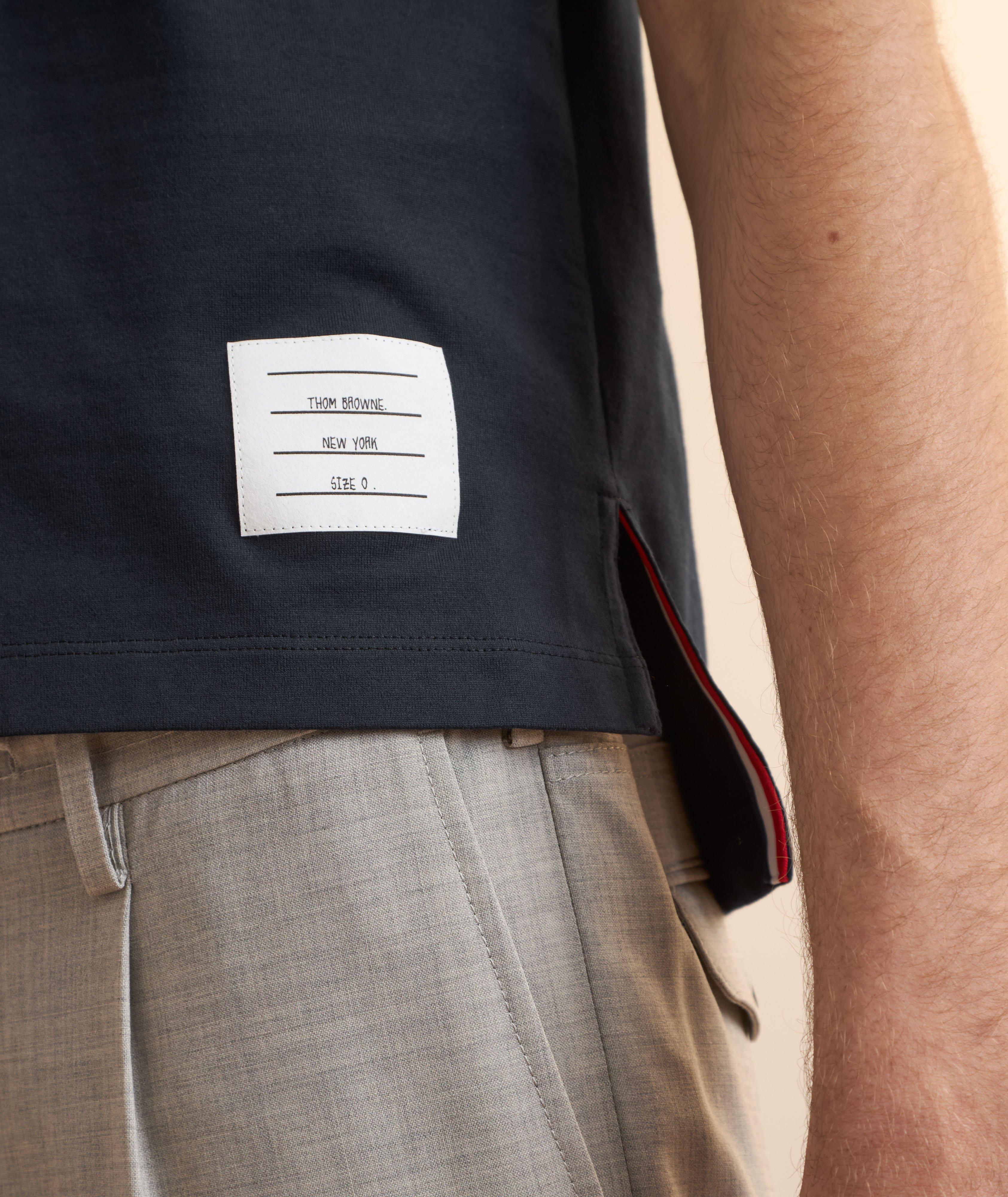 Side Slit Cotton Jersey Polo image 4