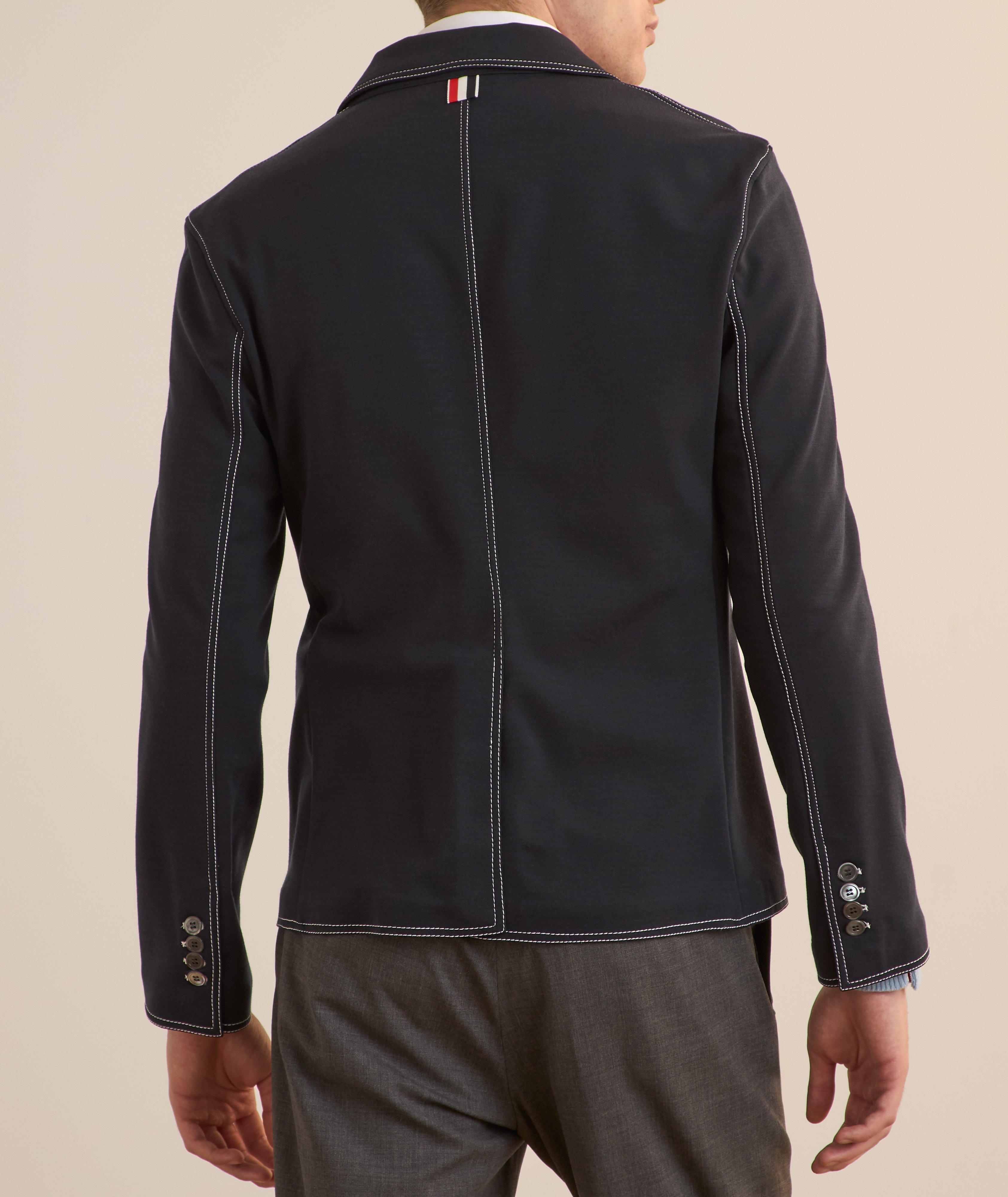 Contrast Stitching Wool-Blend Sport Jacket image 2