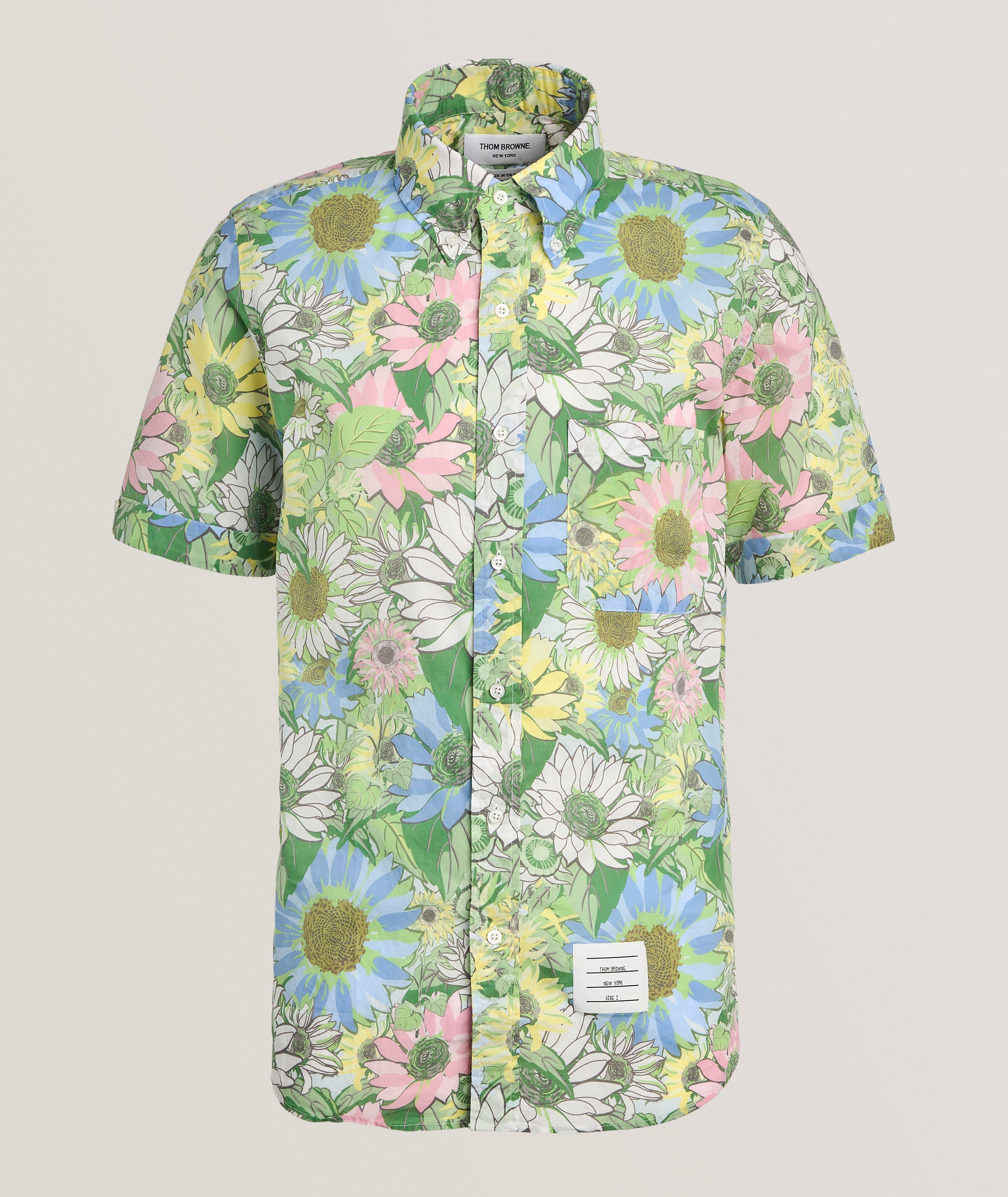 Floral Cotton Voile Camp Shirt image 0