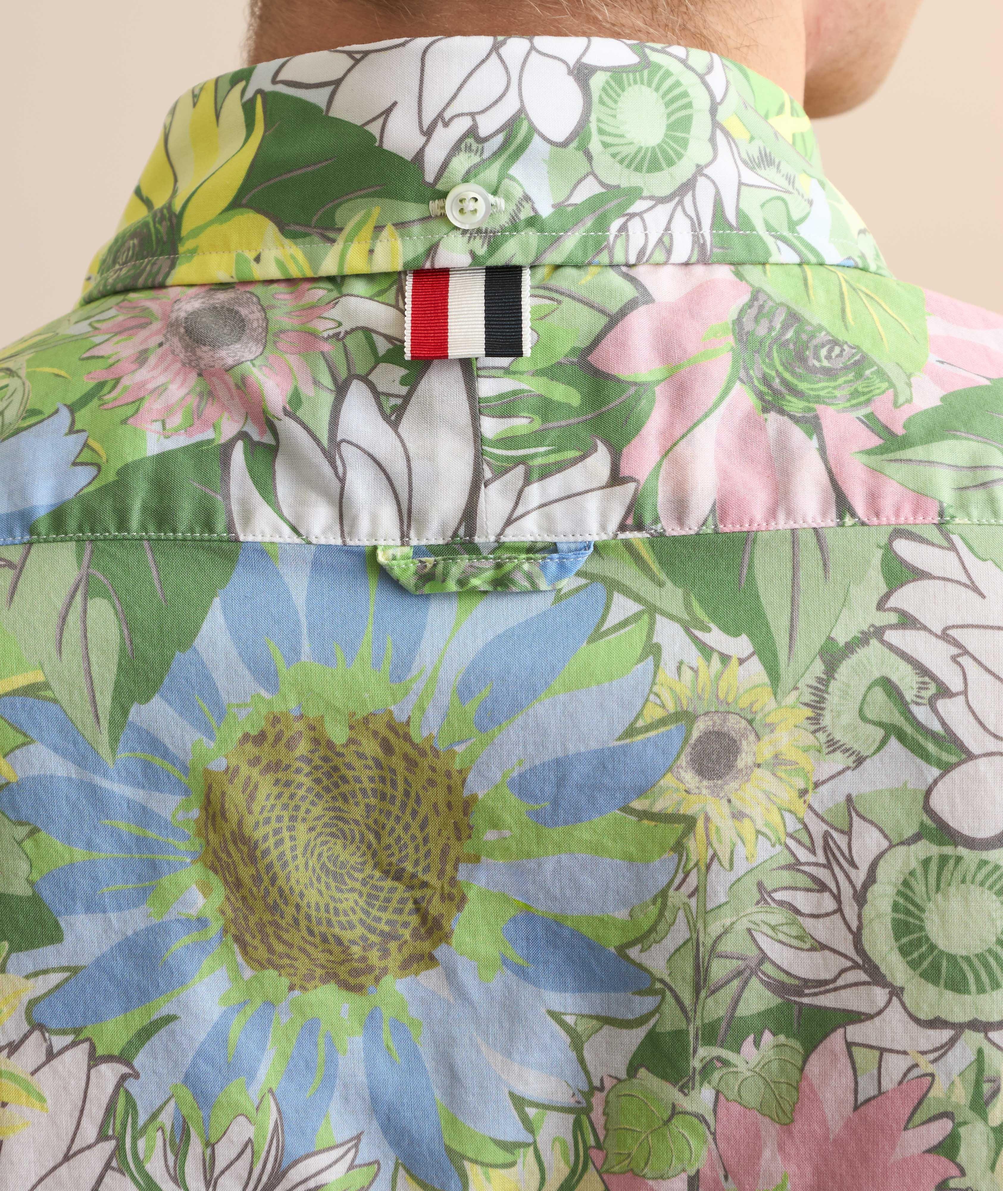 Floral Cotton Voile Camp Shirt image 4