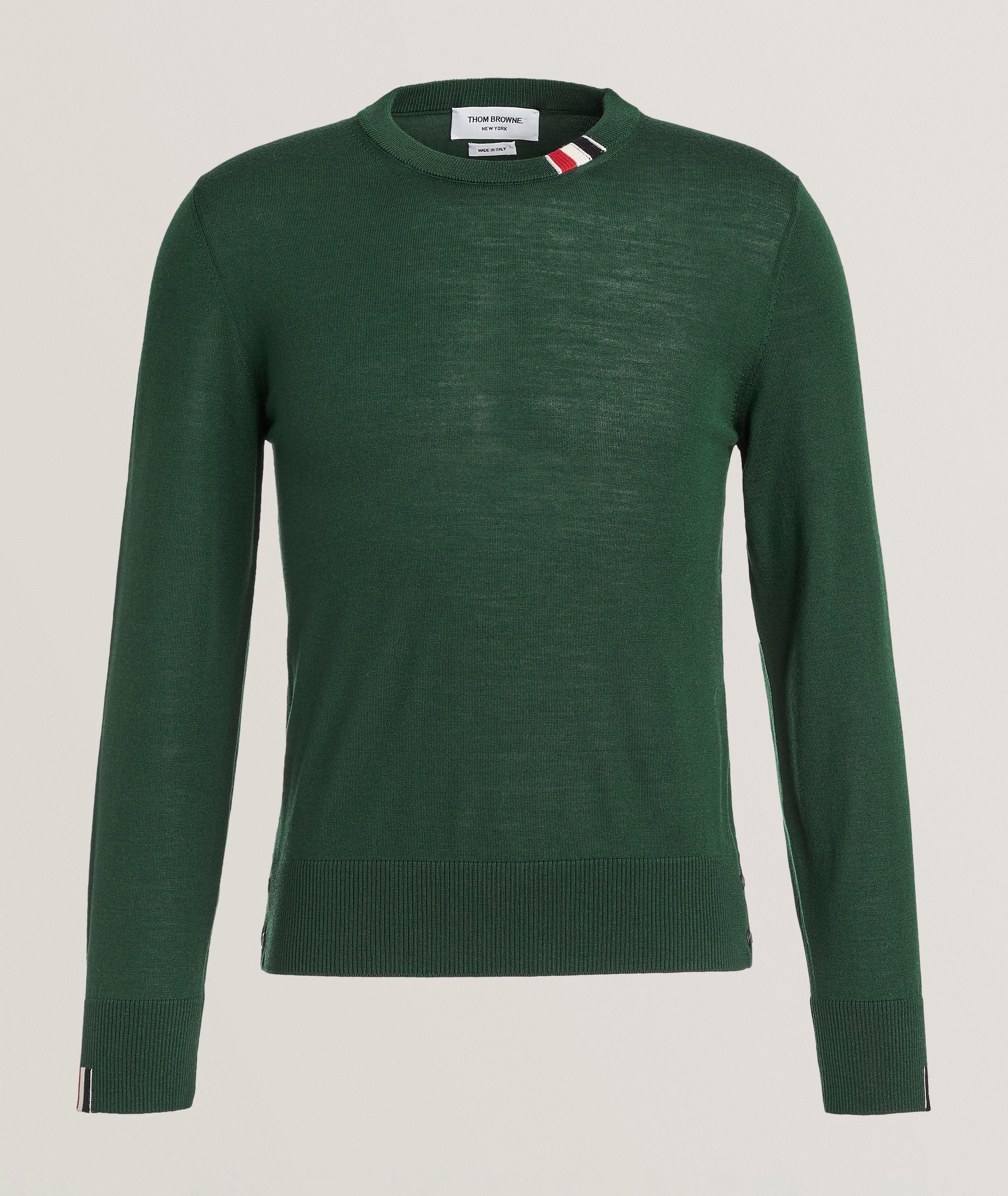 RWB Striped Wool-Blend Crewneck Sweater image 0