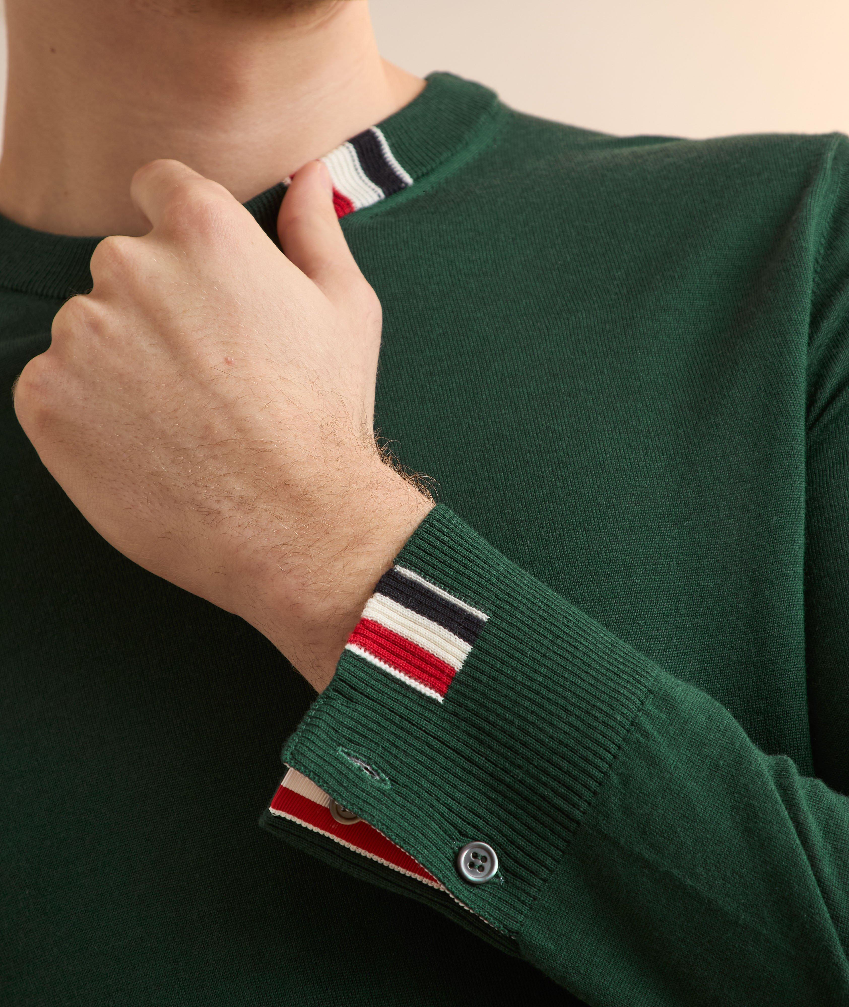 RWB Striped Wool-Blend Crewneck Sweater image 3