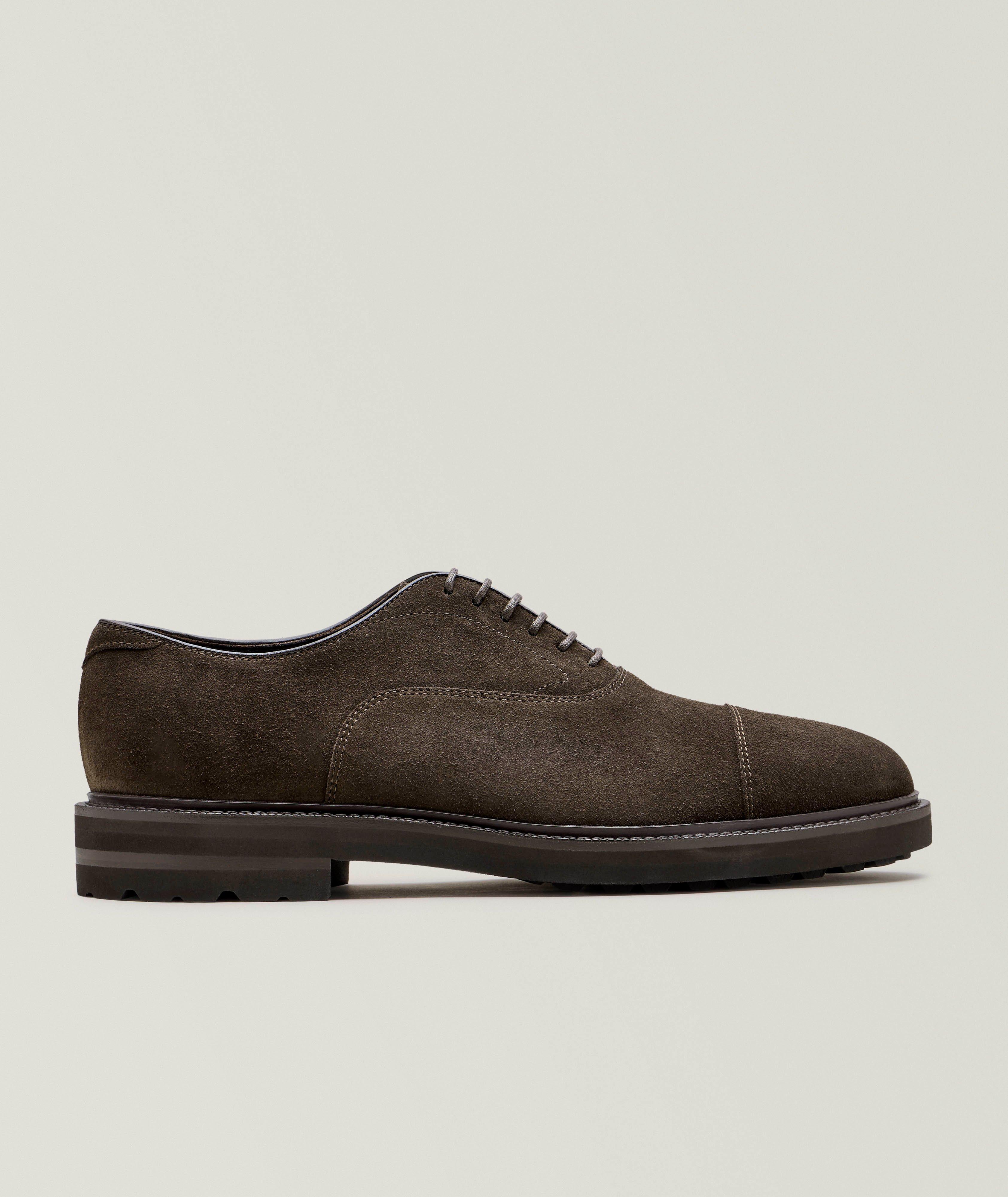Henderson Suede Cap-Toe Oxfords 
