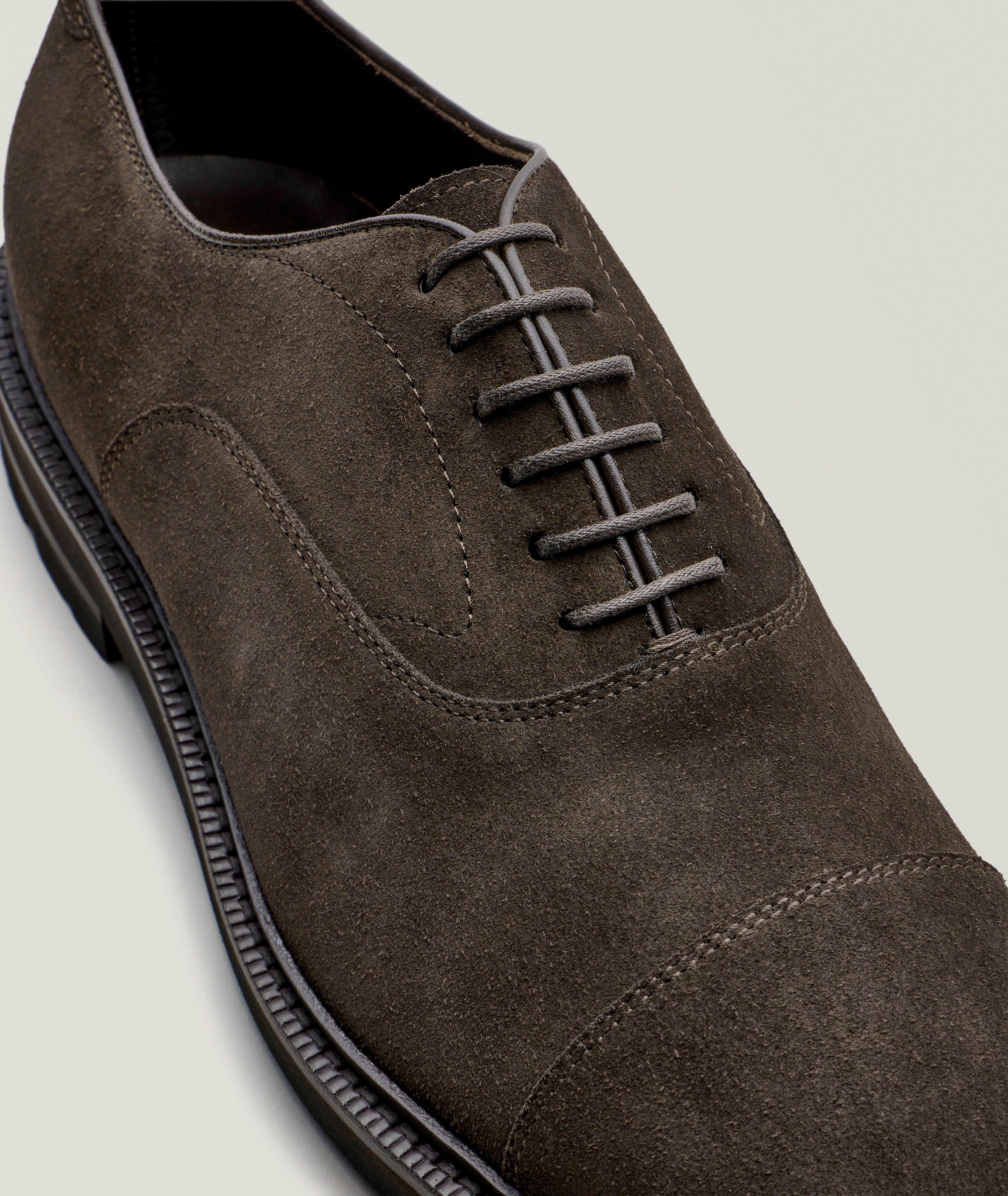 Suede Cap-Toe Oxfords  image 2