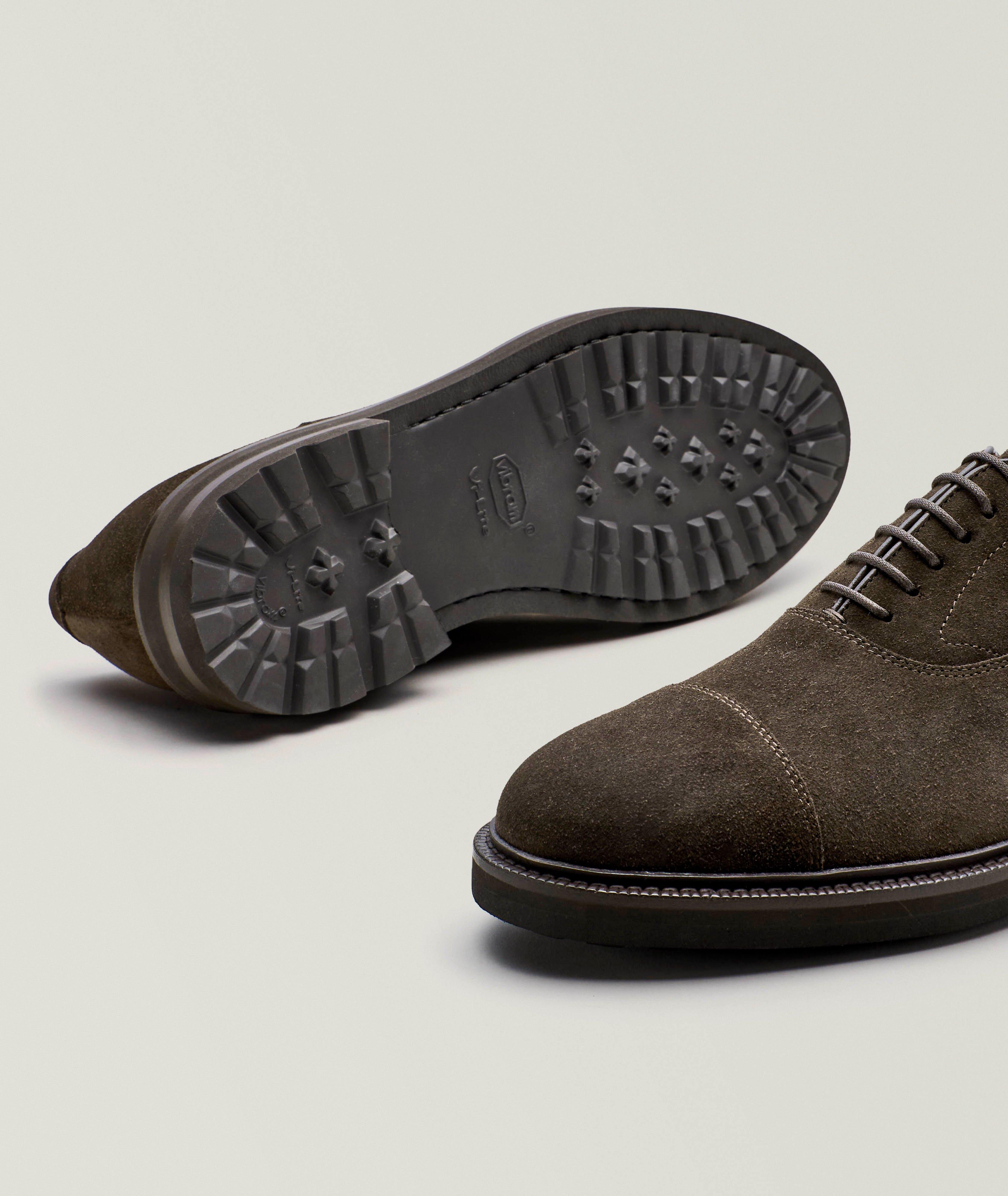 Suede Cap-Toe Oxfords  image 3