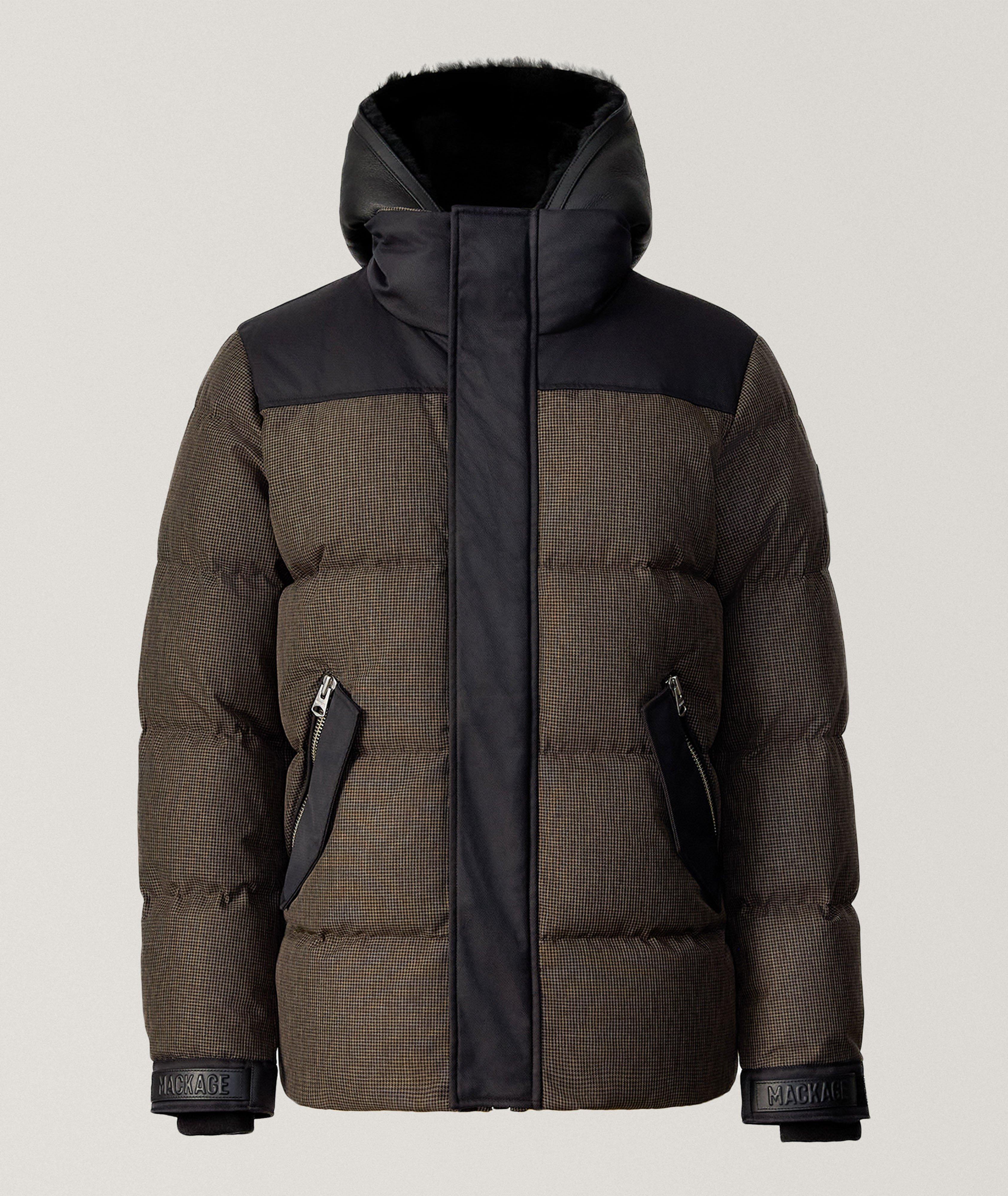 Mackage Riley Houndstooth Down Jacket