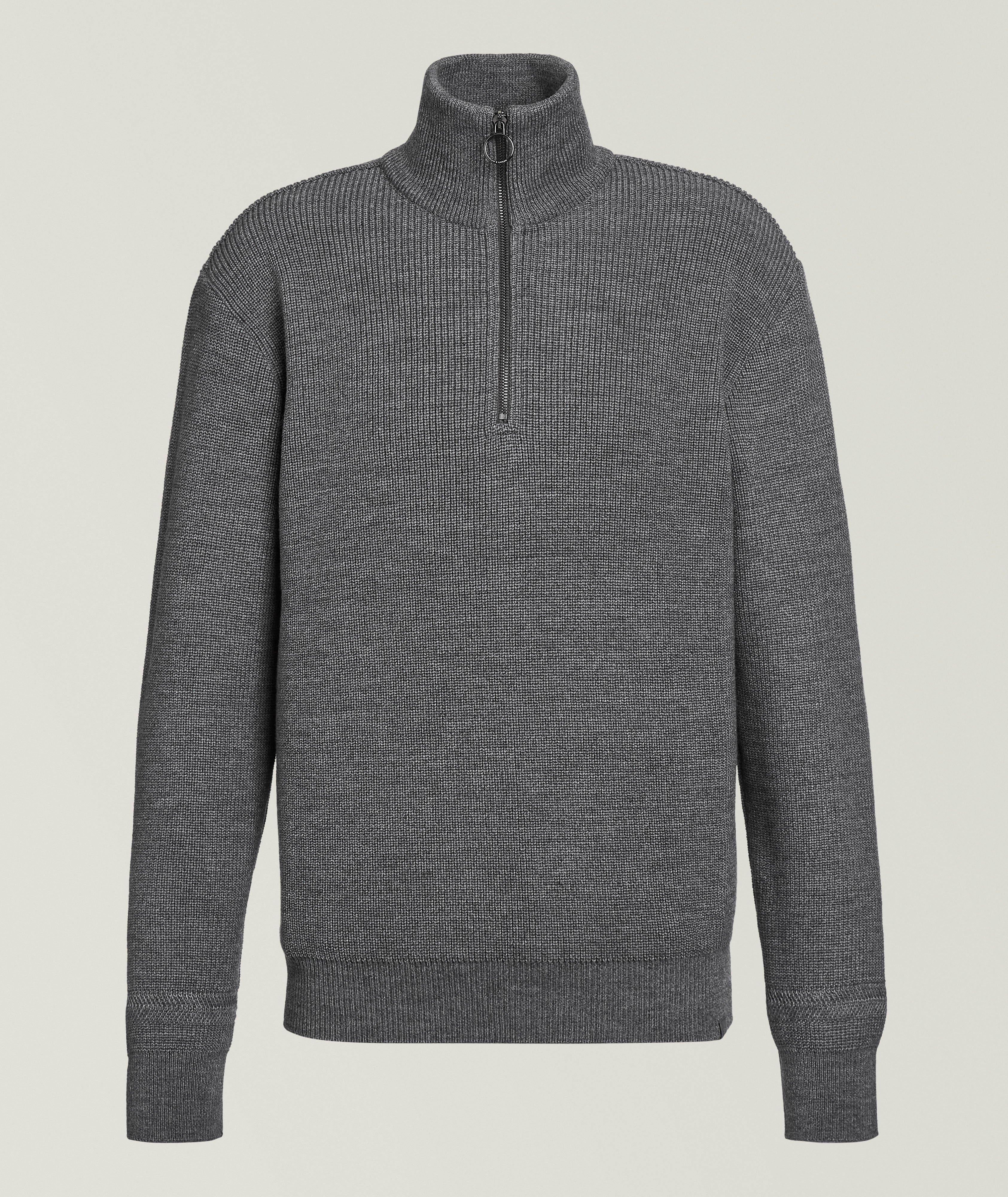 Classic Pull-over En Tricot à Col Rond à Manches Longues Ecossais Pour Hommes Noir O 2613806