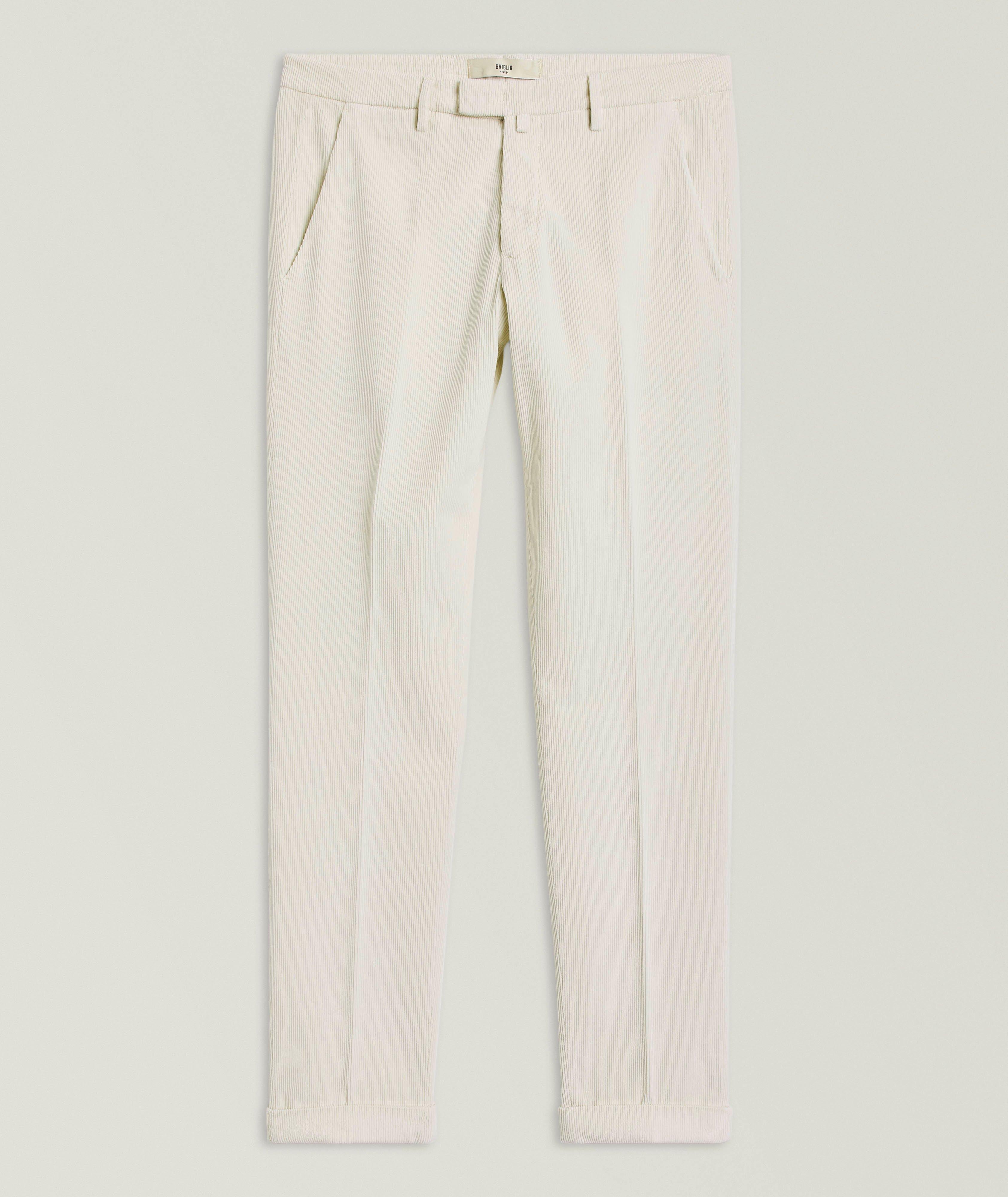 Pantalon en velours côtelé coupe facile image 0