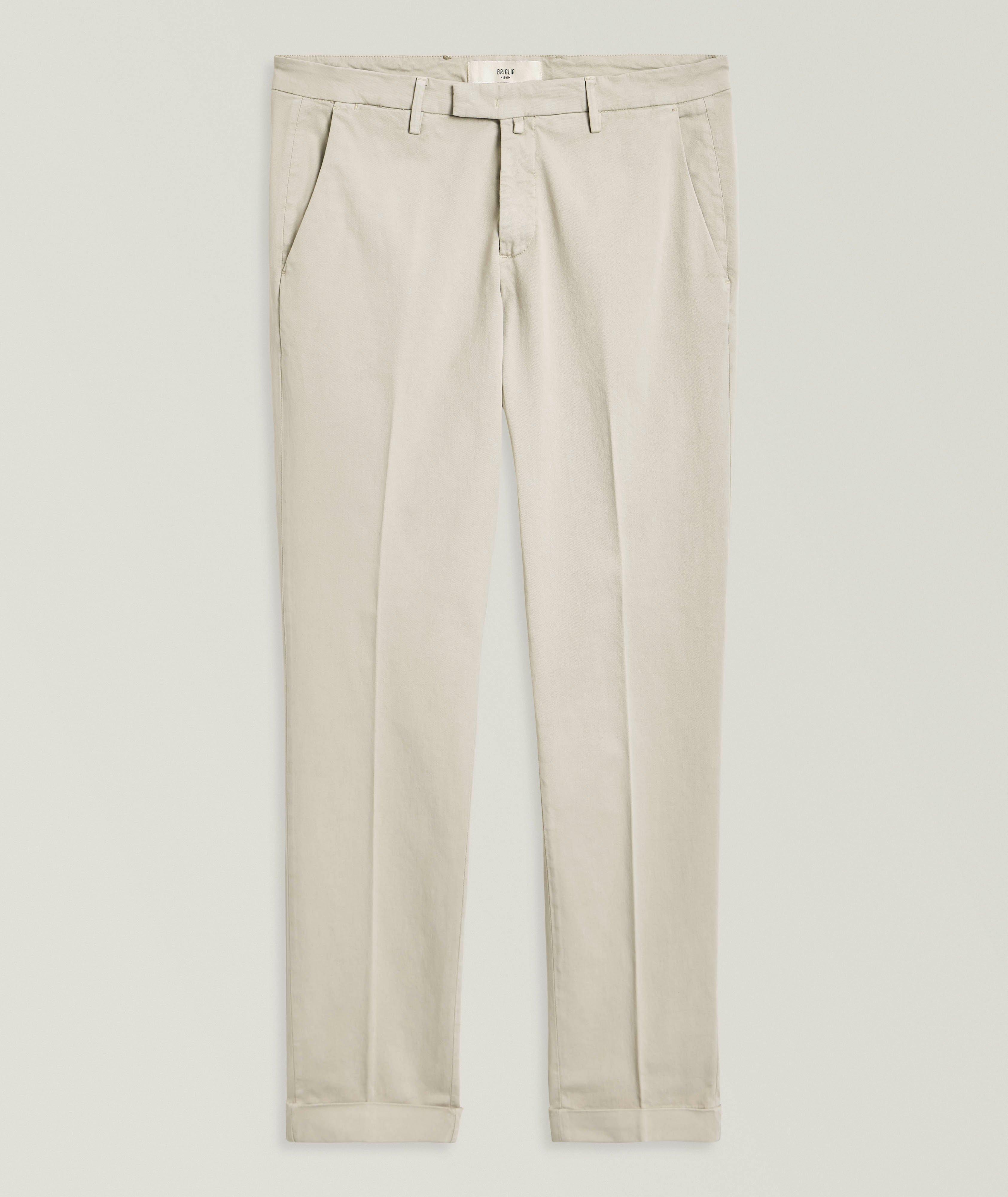 Briglia Slim-Fit Stretch-Cotton Chinos