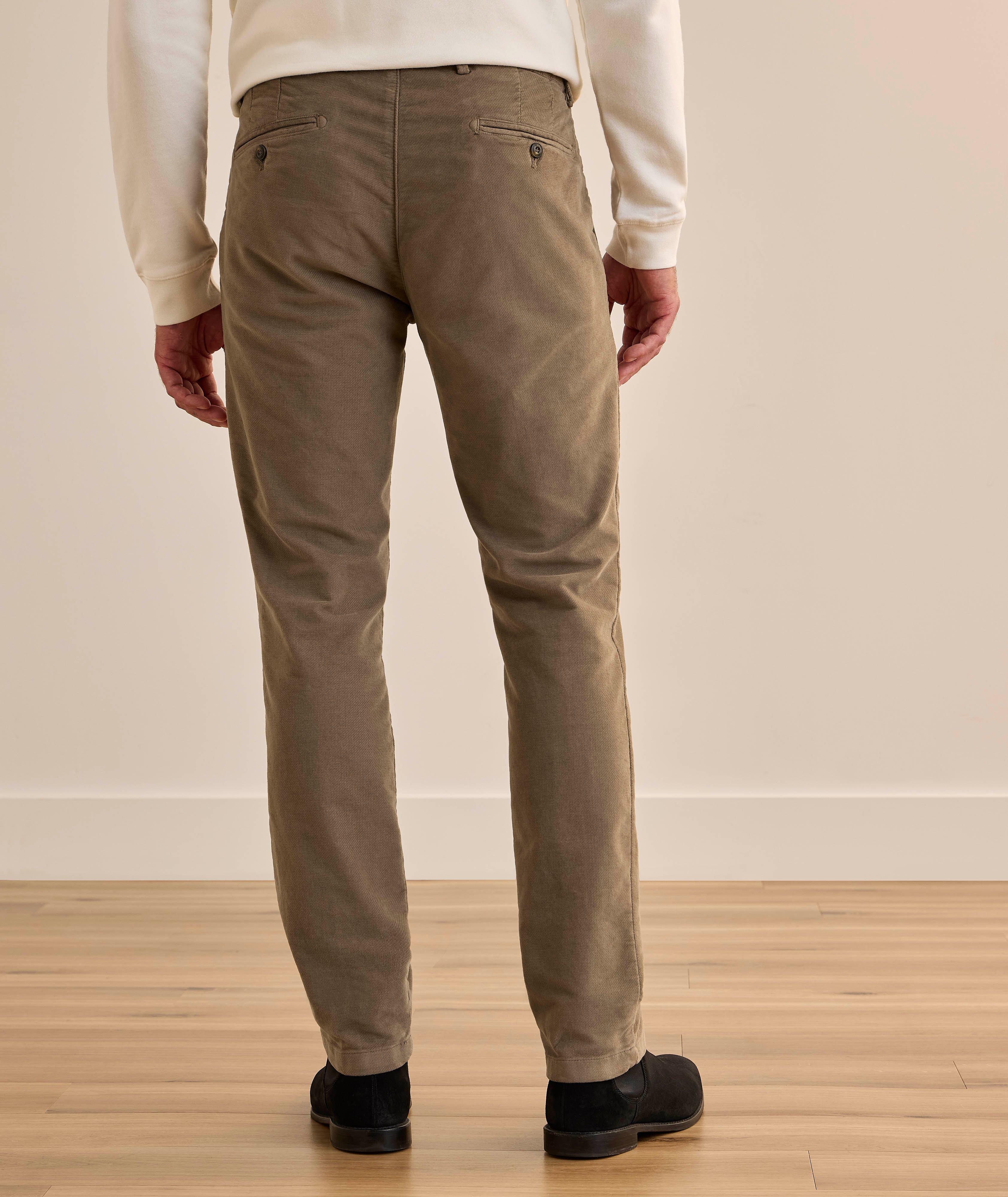 Slim-Fit Stretch Brushed Cotton Pants image 2