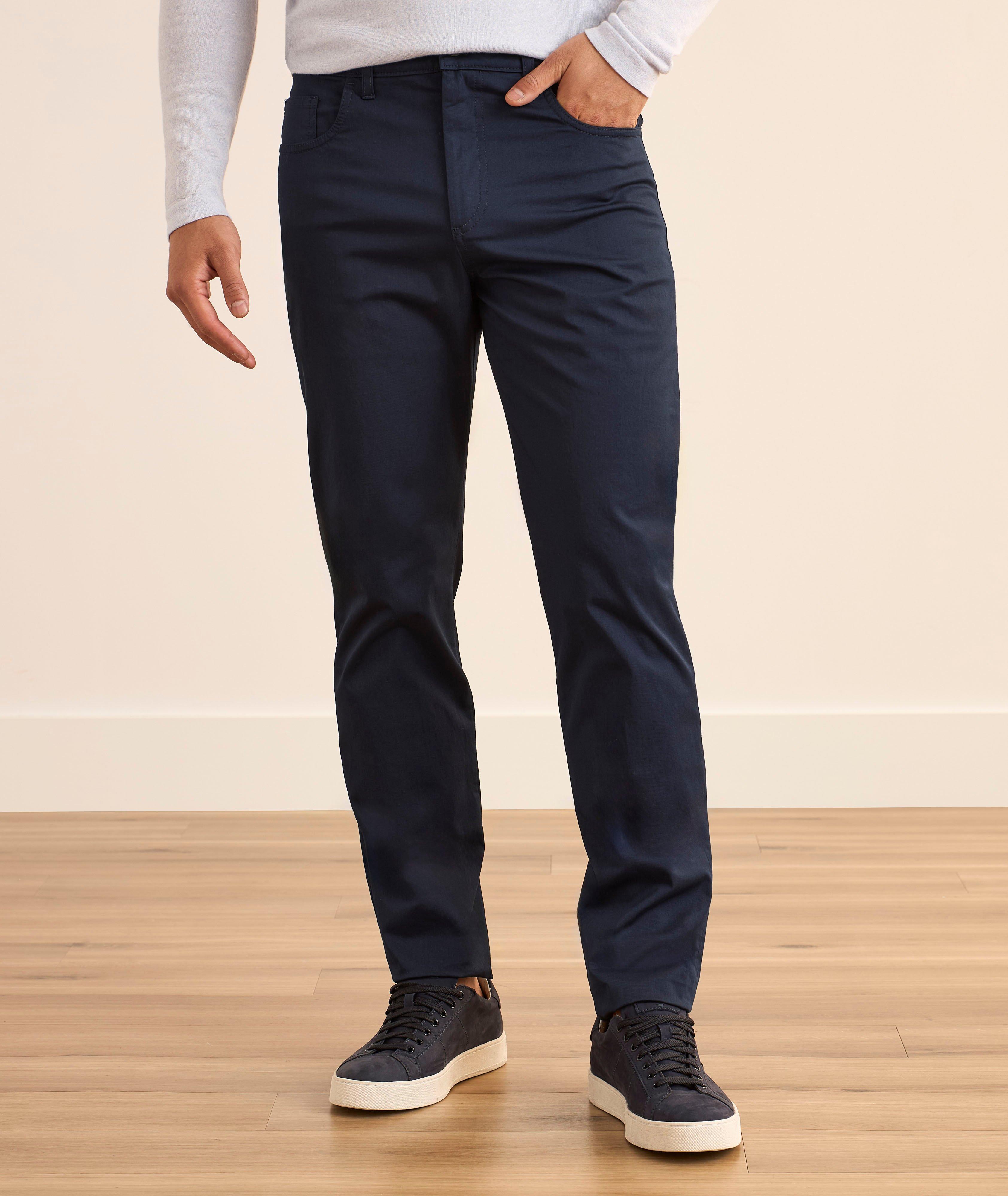 Stretch-Cotton Five-Pocket Pants image 1