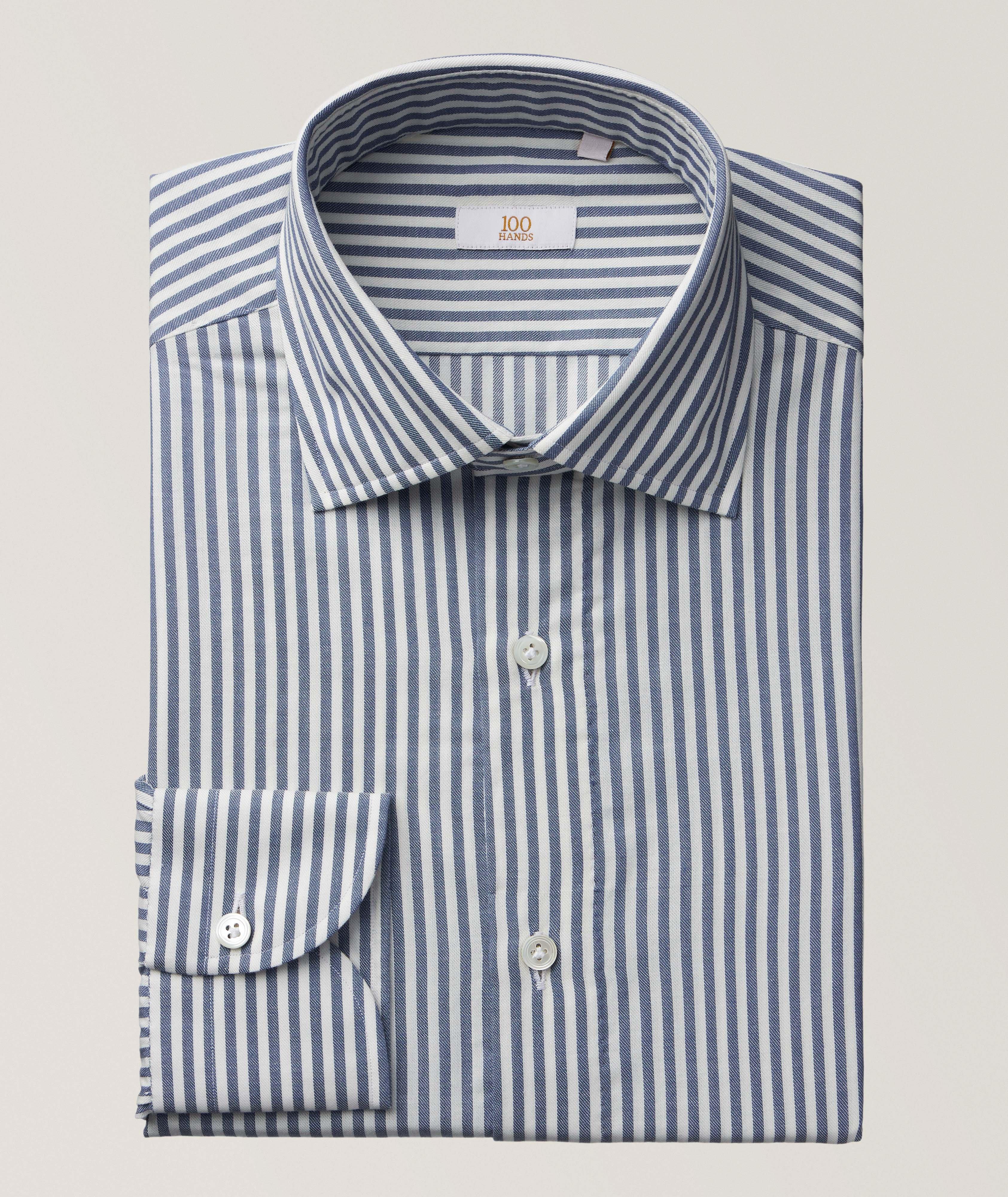 Striped Cotton Dress Shirt image 0