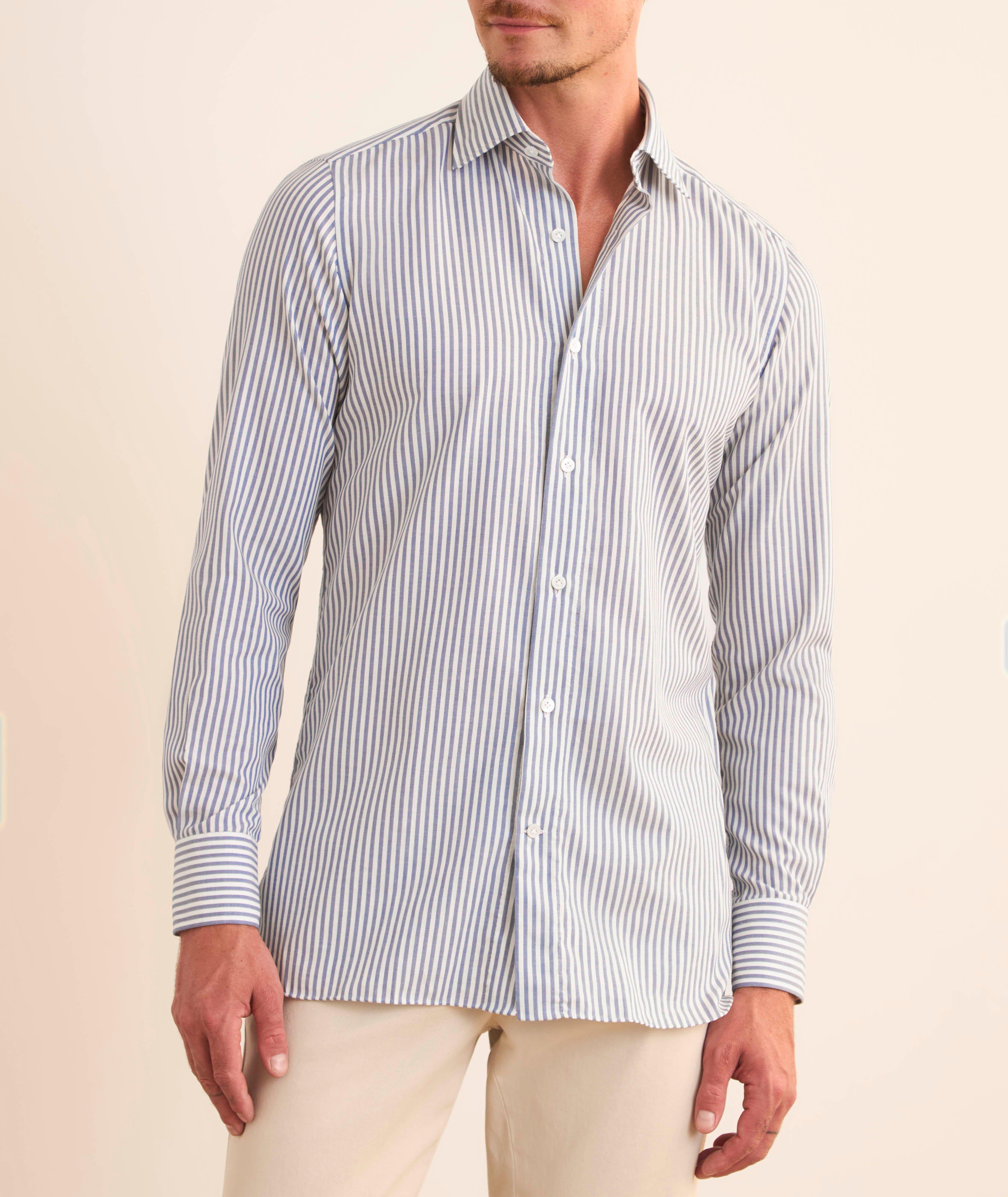 Striped Cotton Dress Shirt image 1