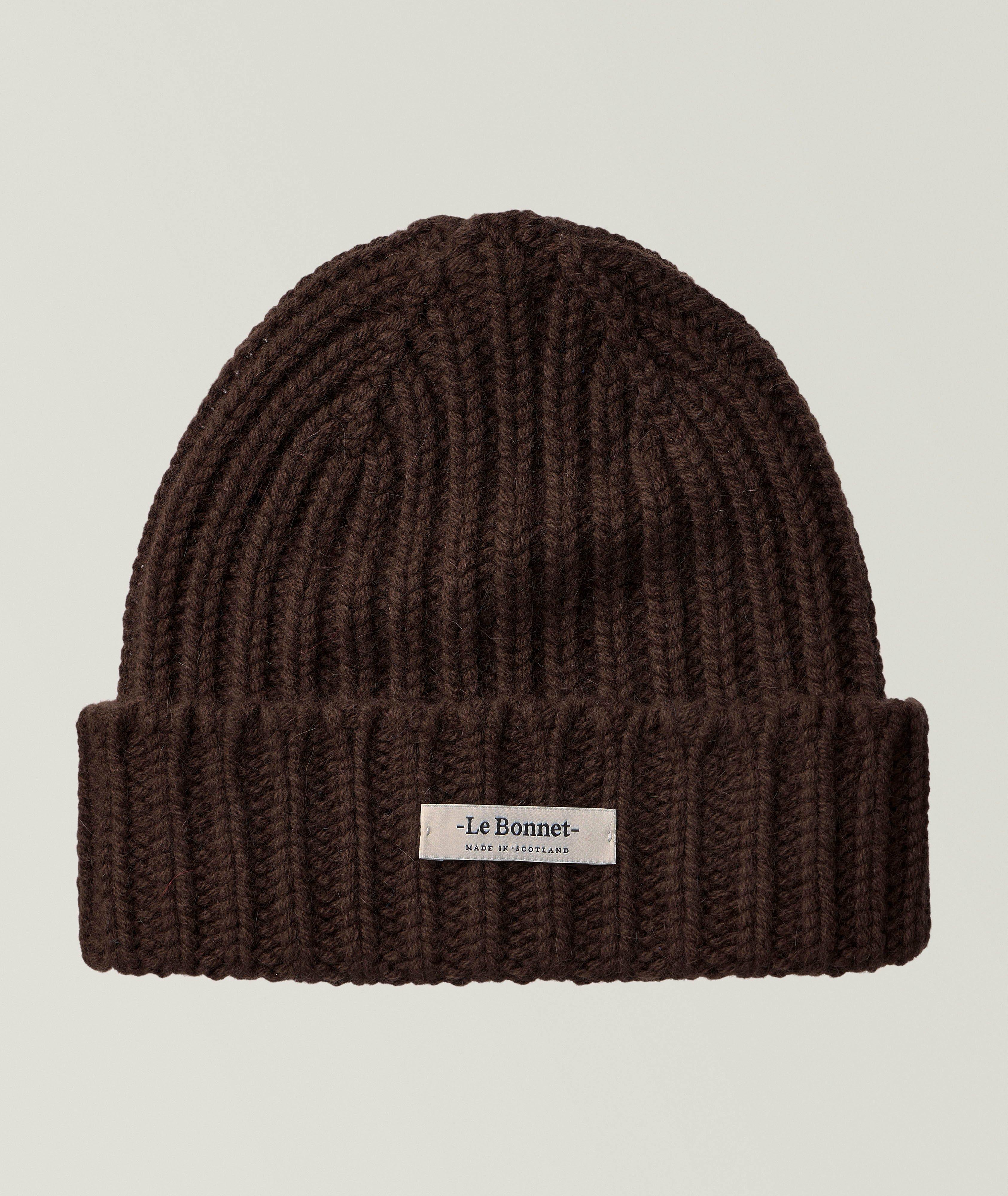 Le Bonnet Tuque côtelée en laine-angora Le Logo