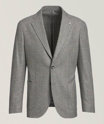 Brunello Cucinelli Wool-Cashmere Blend Prince of Wales Check
