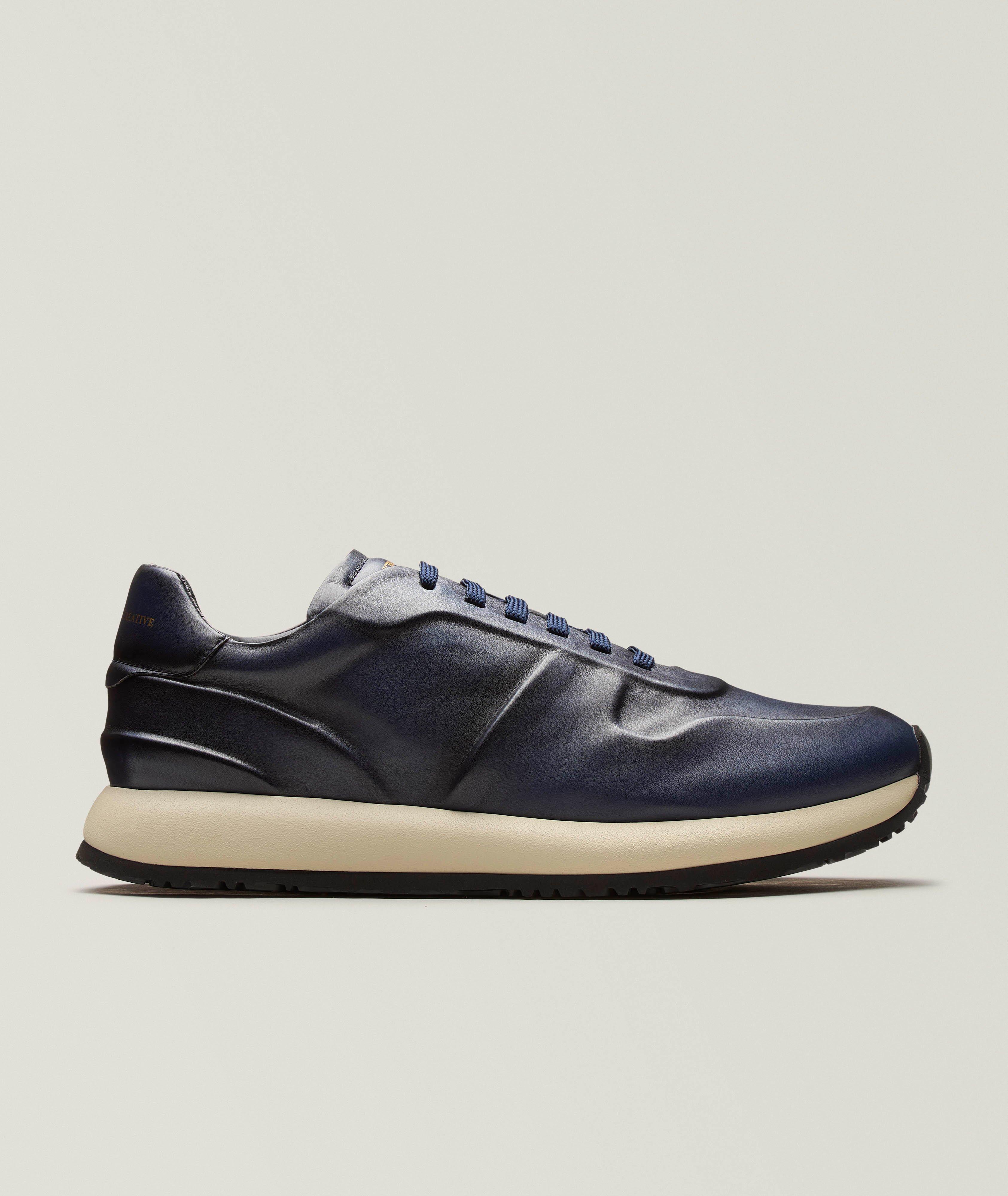 Officine Creative Burnished Leather Trainers