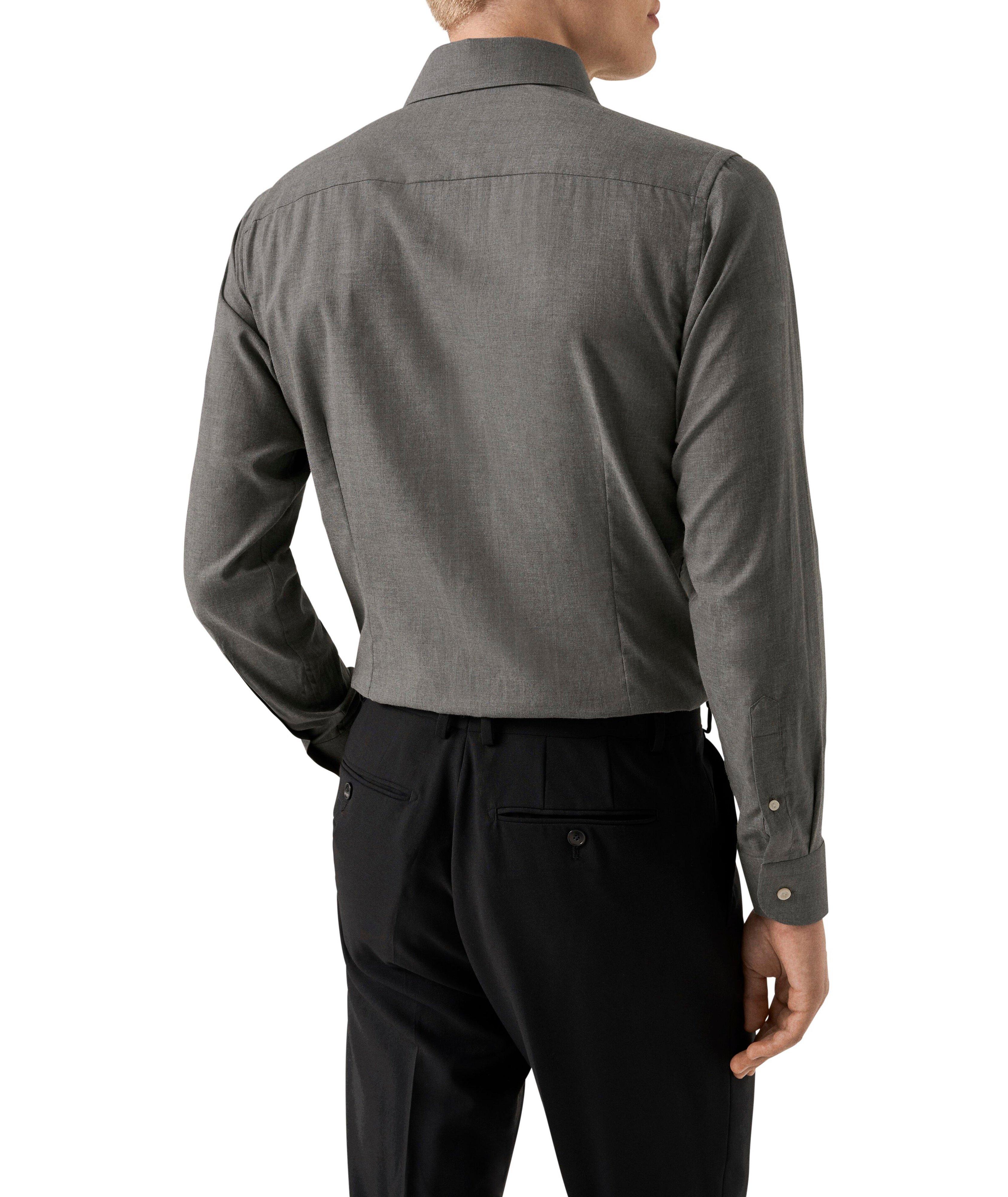 Slim-Fit Signature Flannel Dress Shirt image 3