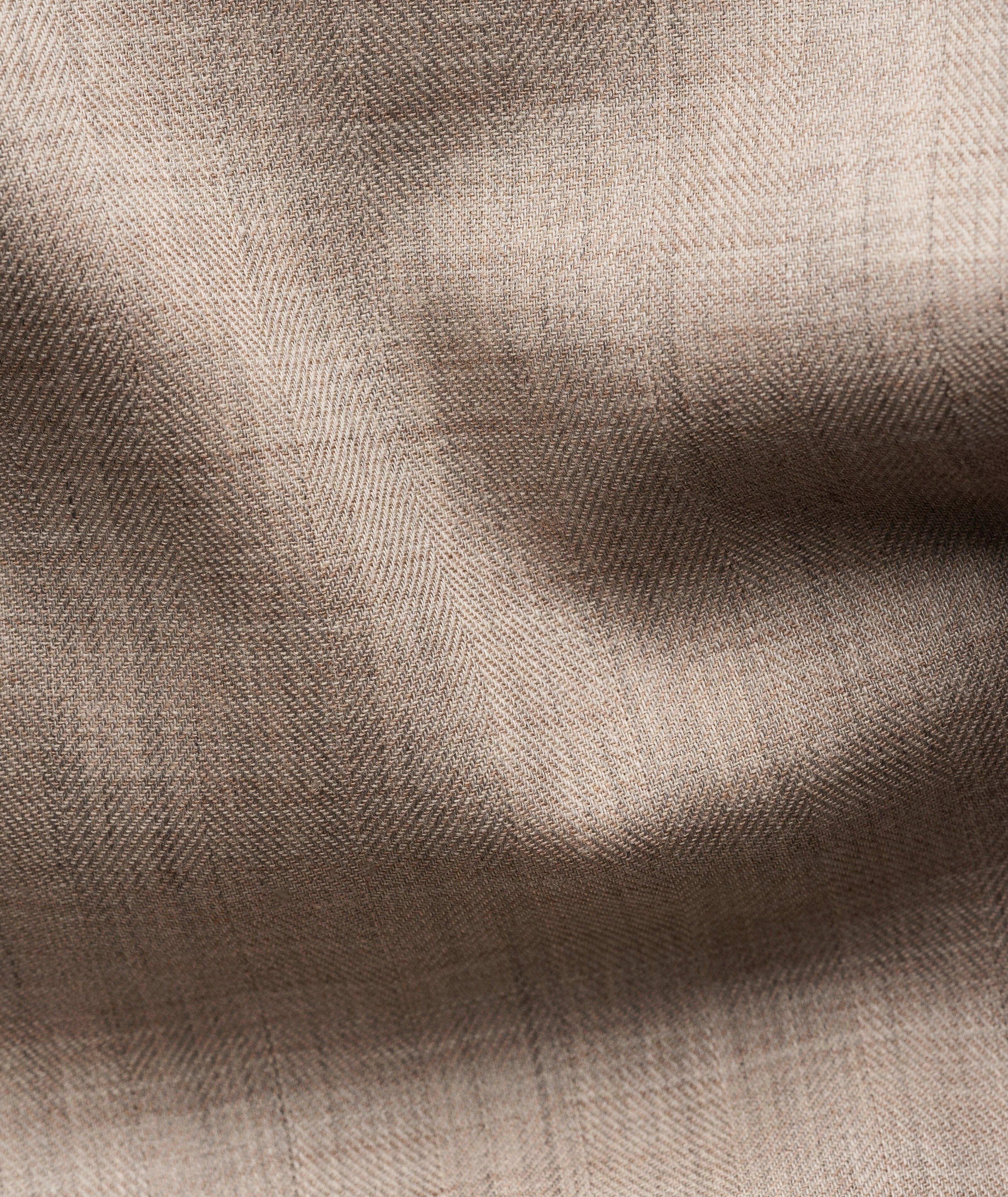 Slim-Fit Signature Flannel Dress Shirt image 6