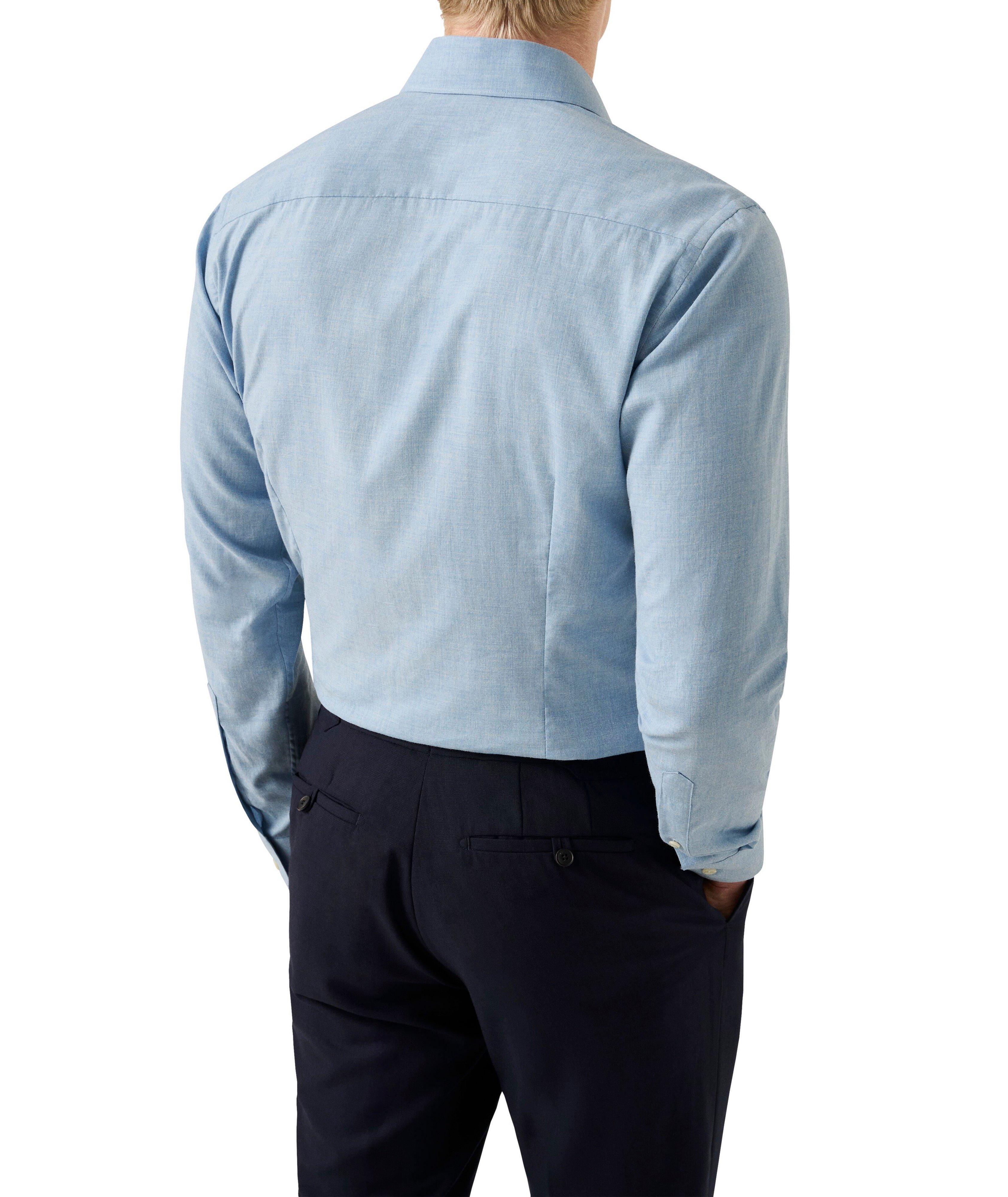 Slim-Fit Signature Flannel Dress Shirt image 3