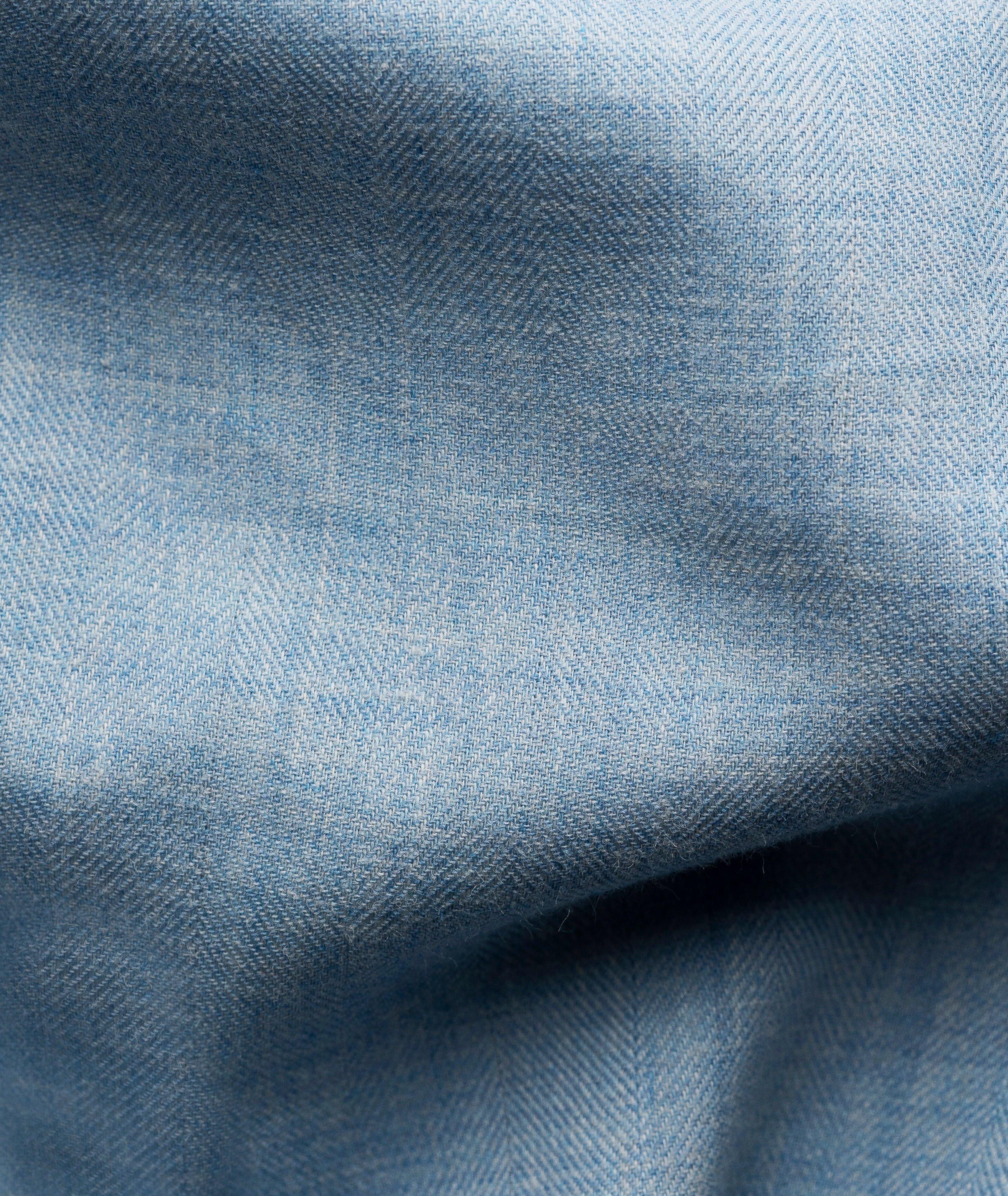 Slim-Fit Signature Flannel Dress Shirt image 6