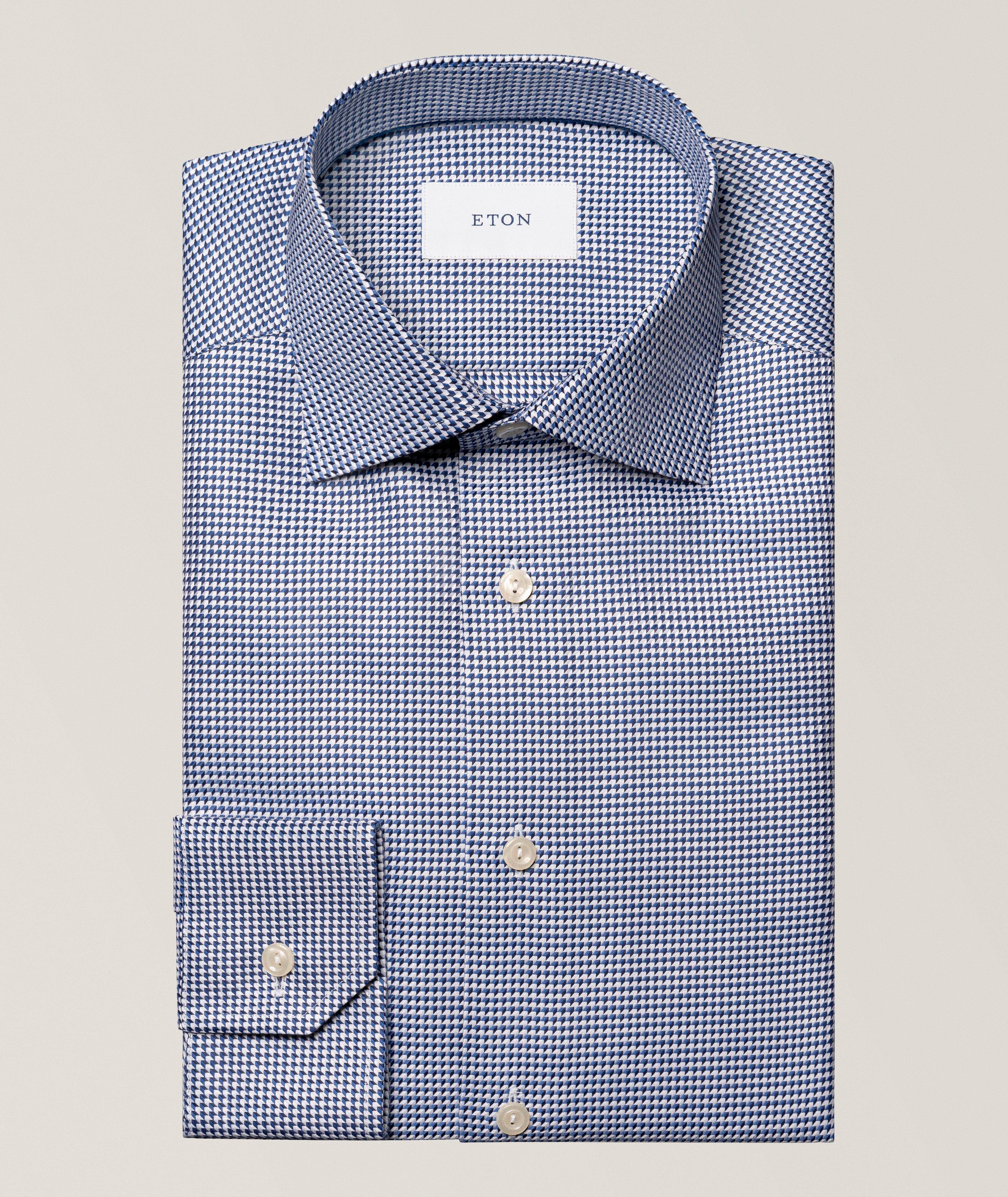 Chemise Habillée Homme à Rayures Fines - Coupe Ajustée, Sergé Solide, Idéale Pour Fêtes Et Bureau - 3