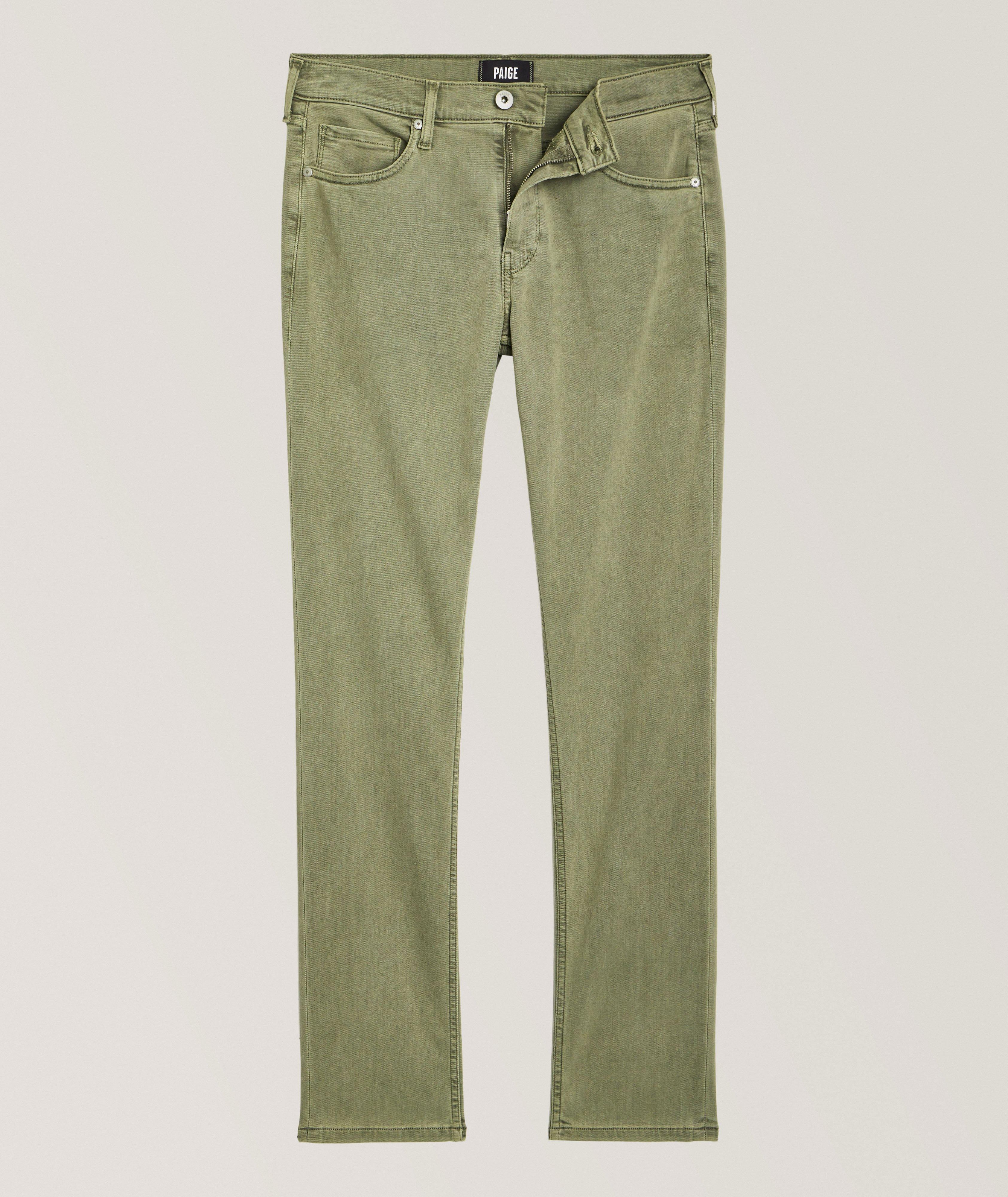 Paige Pantalon Lennox en coton extensible de coupe amincie