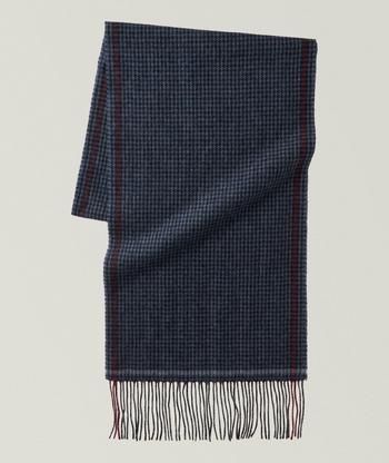 Brunello Cucinelli Fringed Striped Edge Silk Scarf | Scarves