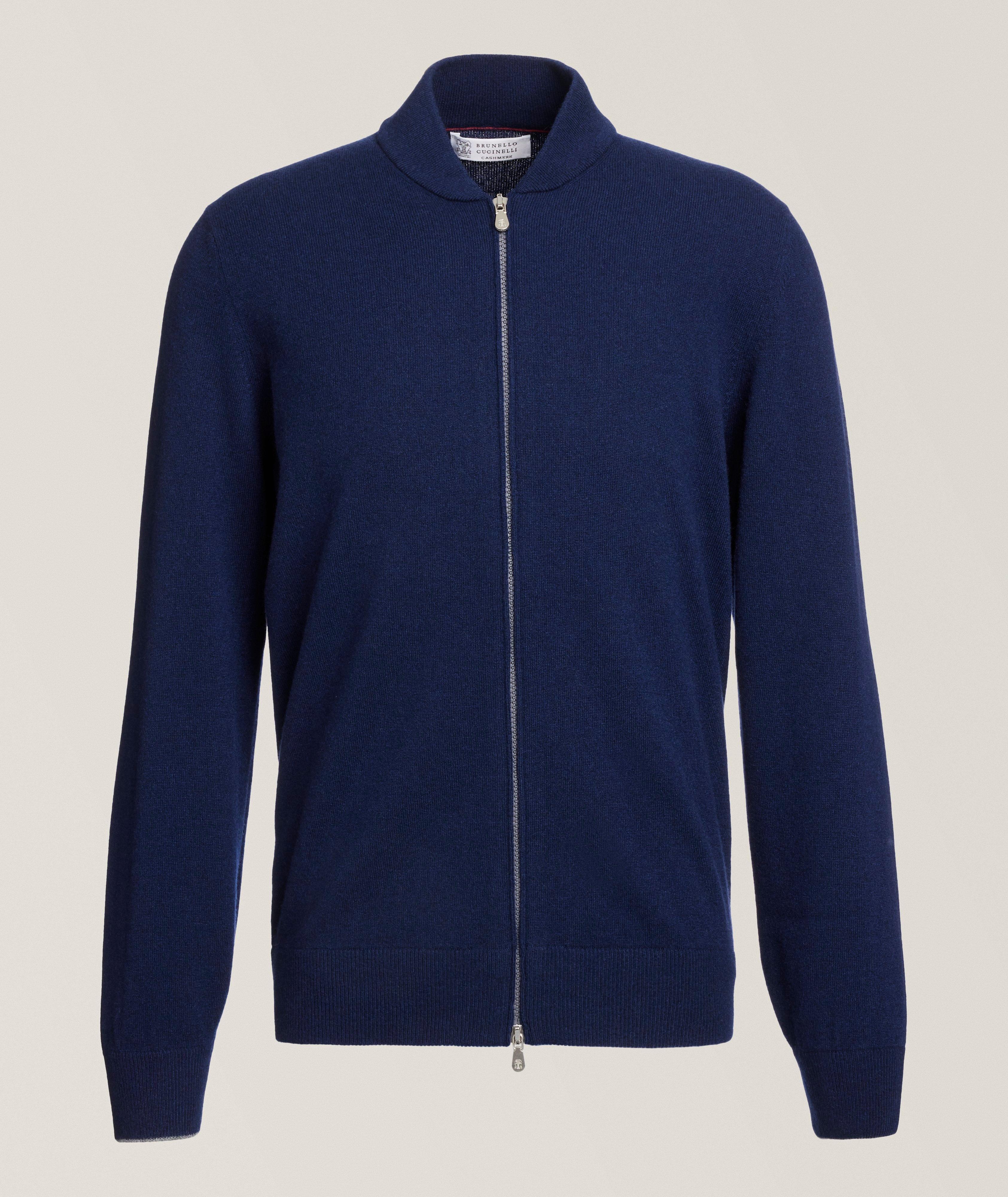 Cashmere Full-Zip Cardigan