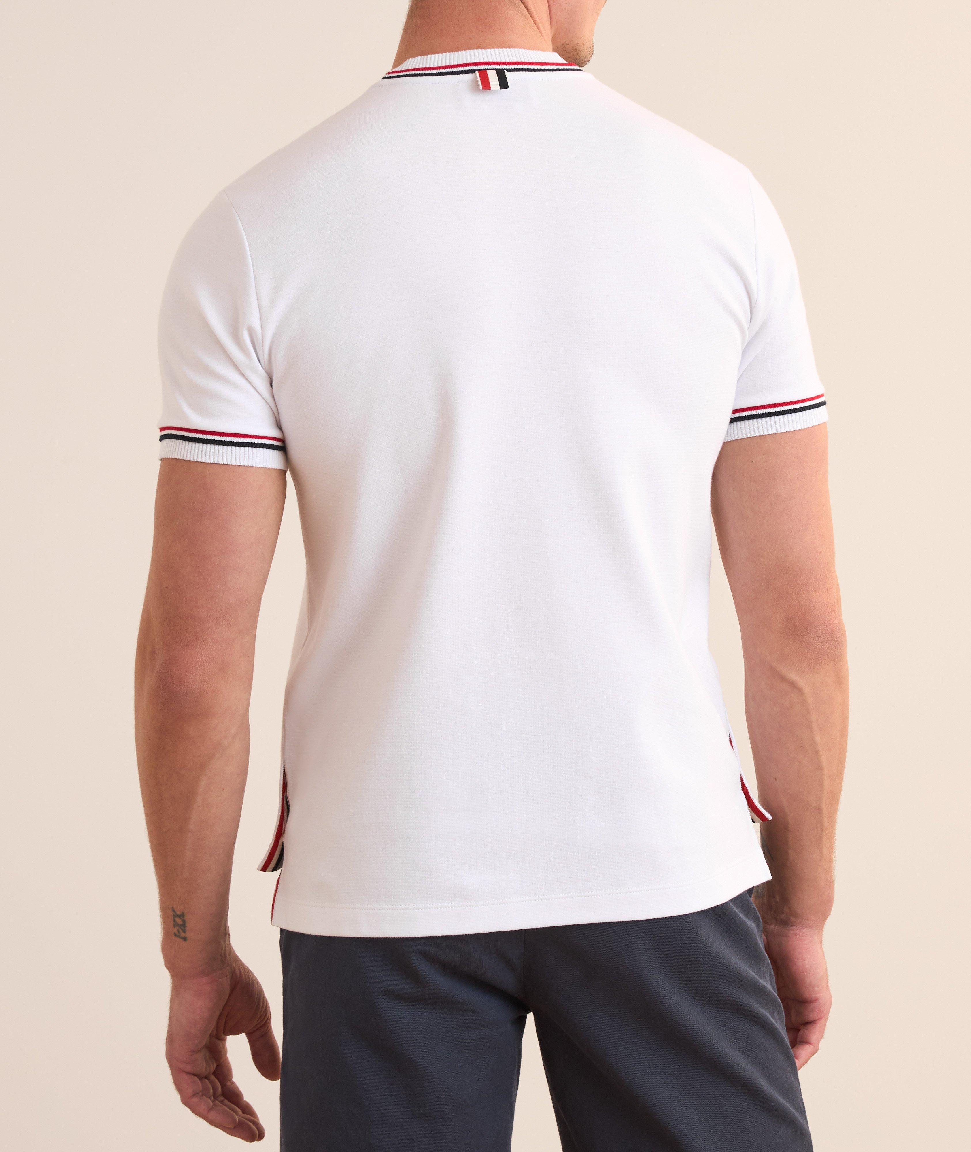 RWB Stripe-Trim Cotton T-Shirt image 2