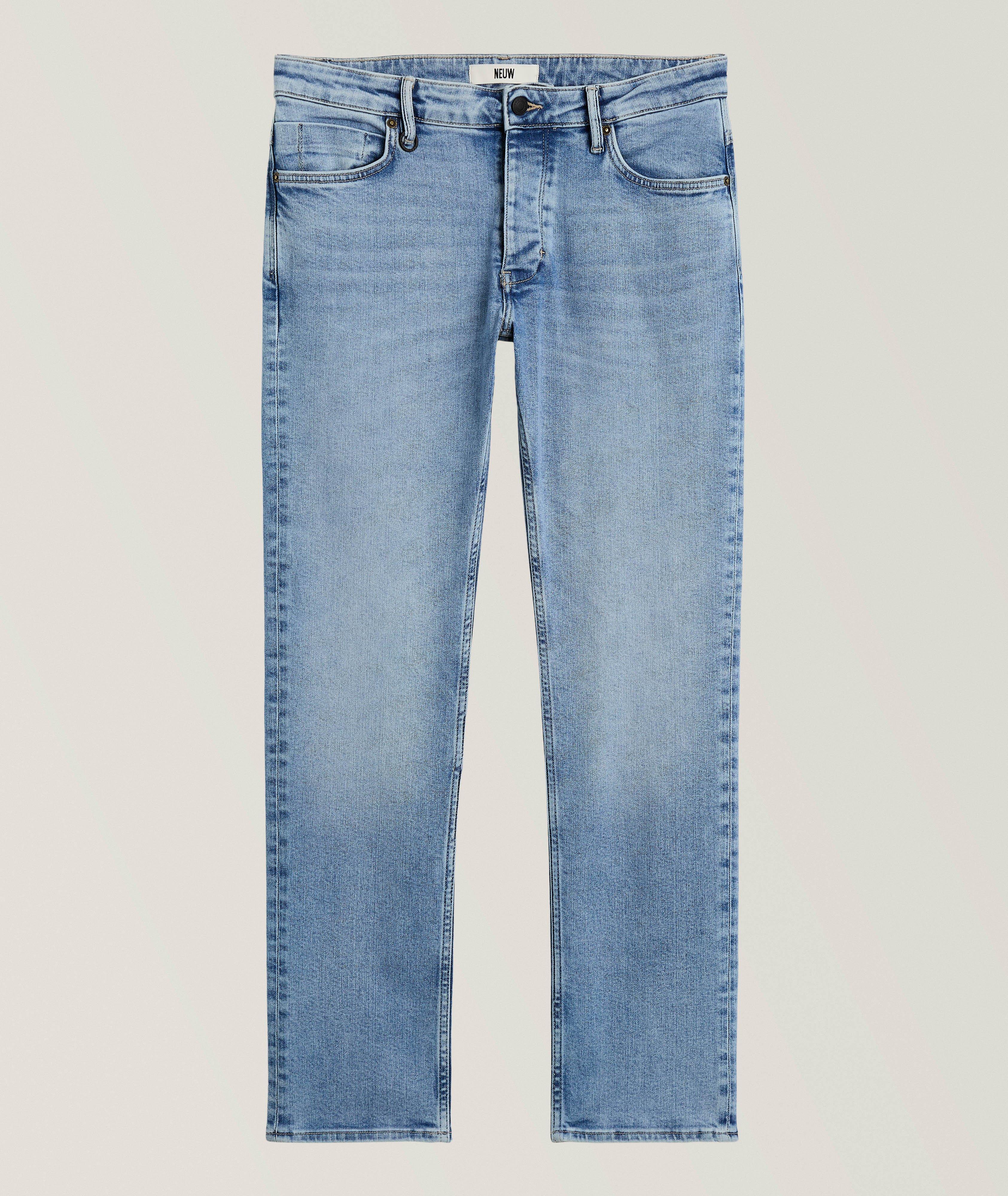 Lou Straight-Fit Stretch-Cotton Jeans  image 0