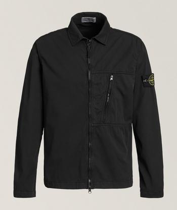 Moncler Stretch-Cotton Zip Overshirt | Coats | Harry Rosen