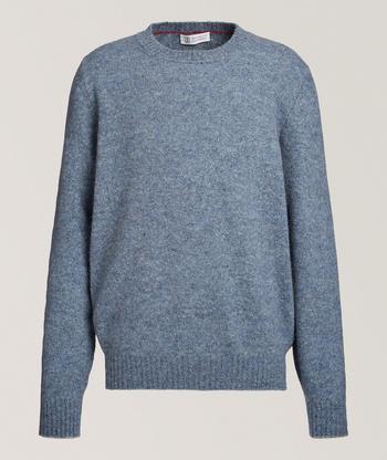 トップス C.P. COMPANY cotton crepe knit grey C.P. Company - Shop online - Cotton Crepe Crewneck Lens Knit